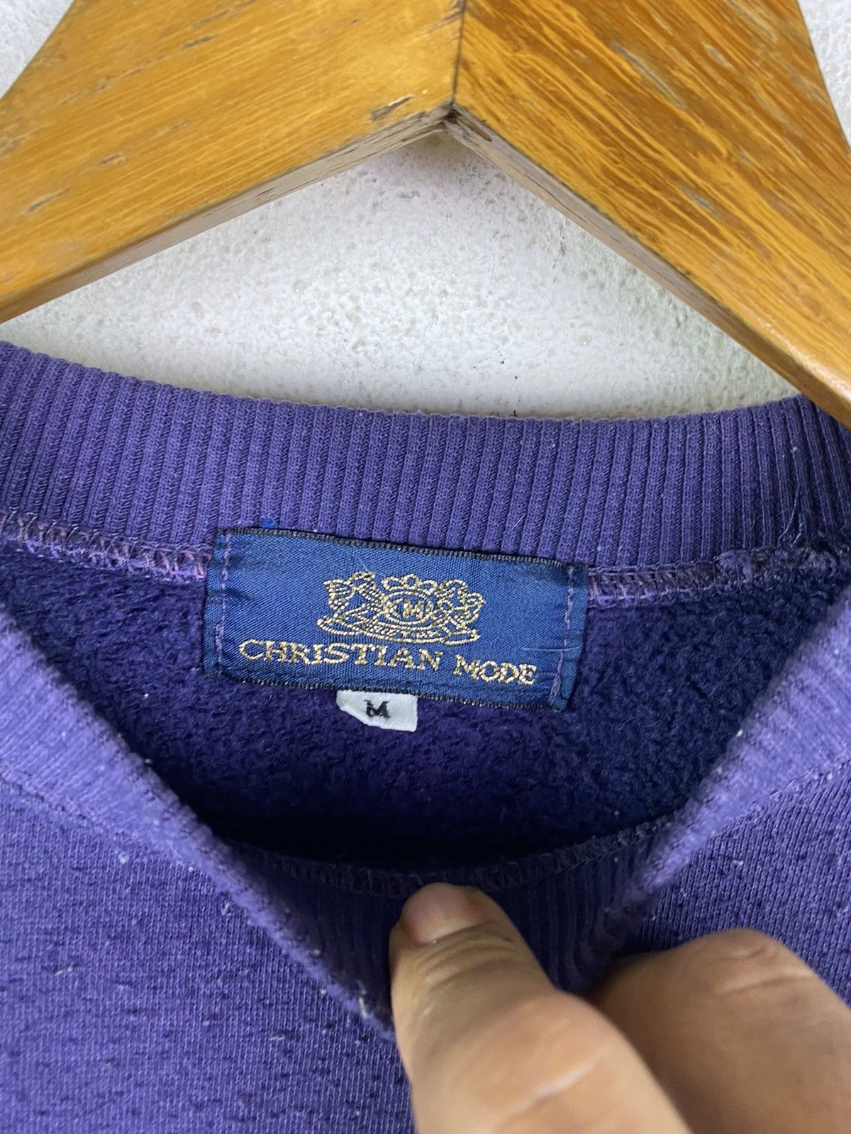 Designer × Vintage 🔥SALE🔥CHRISTIAN MODE ITALY EMBROIDERY LOGOS SWEATSHIRT Size US M / EU 48-50 / 2 - 6 Thumbnail