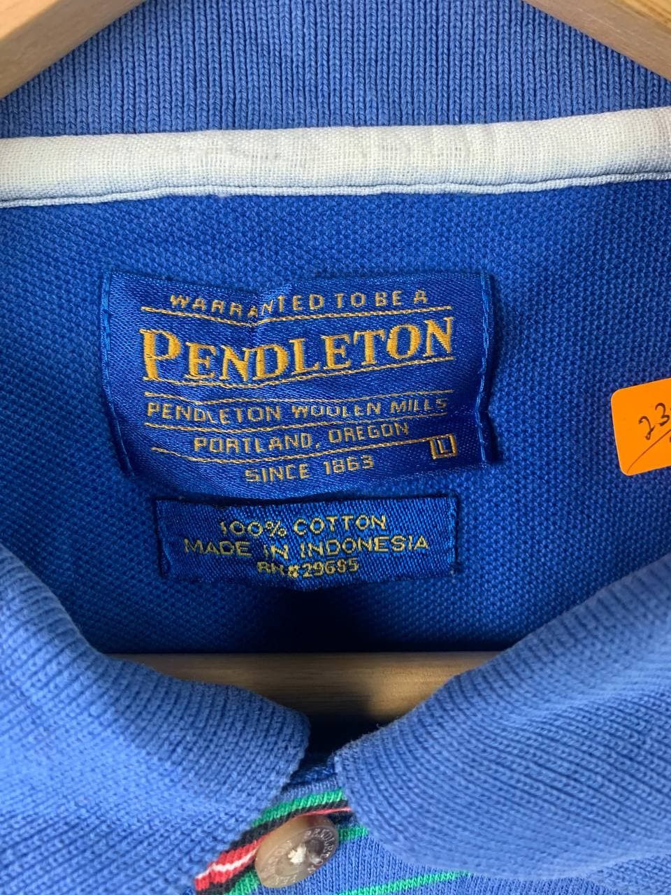 Pendleton Vtg Pendleton Native Navajo Stripe Style Polo Tee Size US XL / EU 56 / 4 - 4 Thumbnail