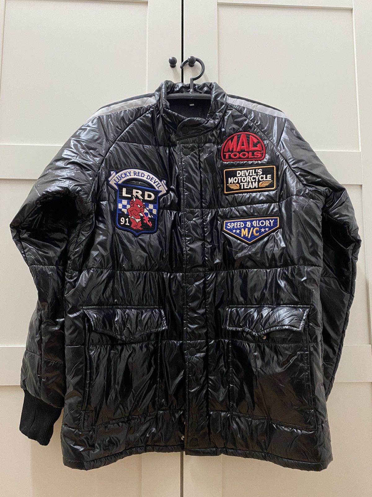 Ted company motorcycle puffer jacket