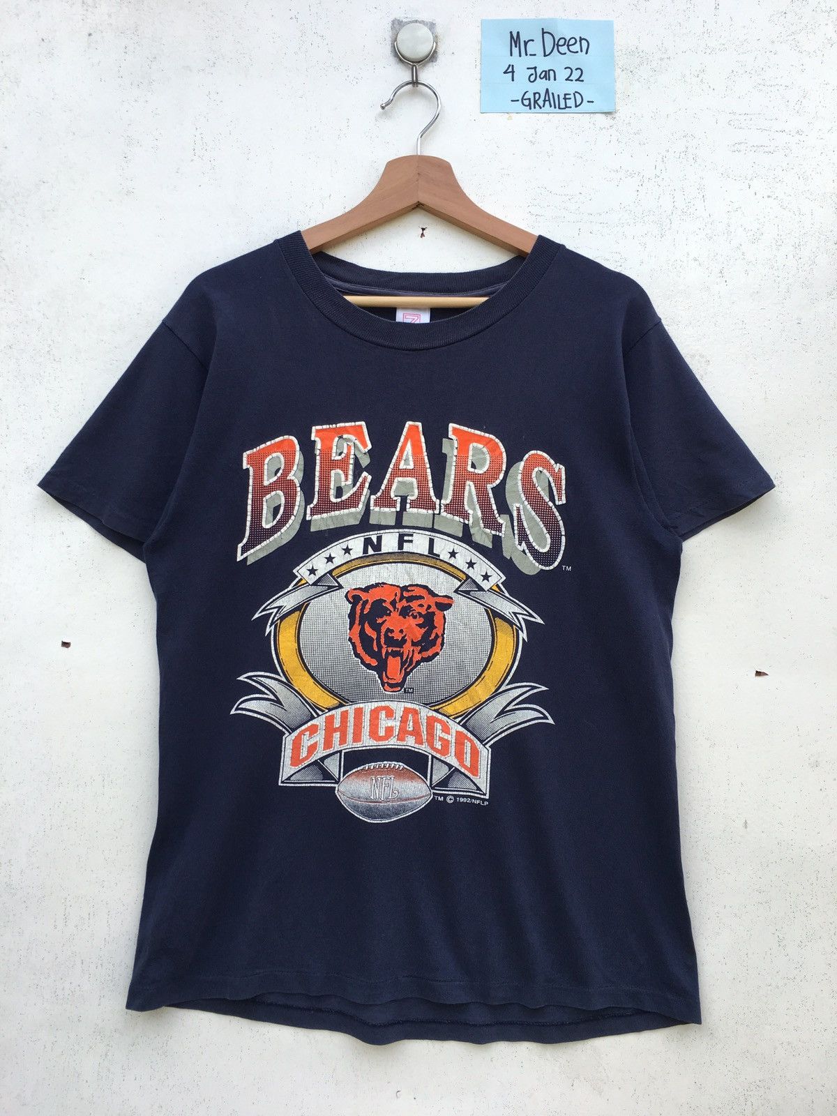NFL Vintage 1992 NFL Chicago Bears Tshirt Size US M / EU 48-50 / 2 - 2 Thumbnail