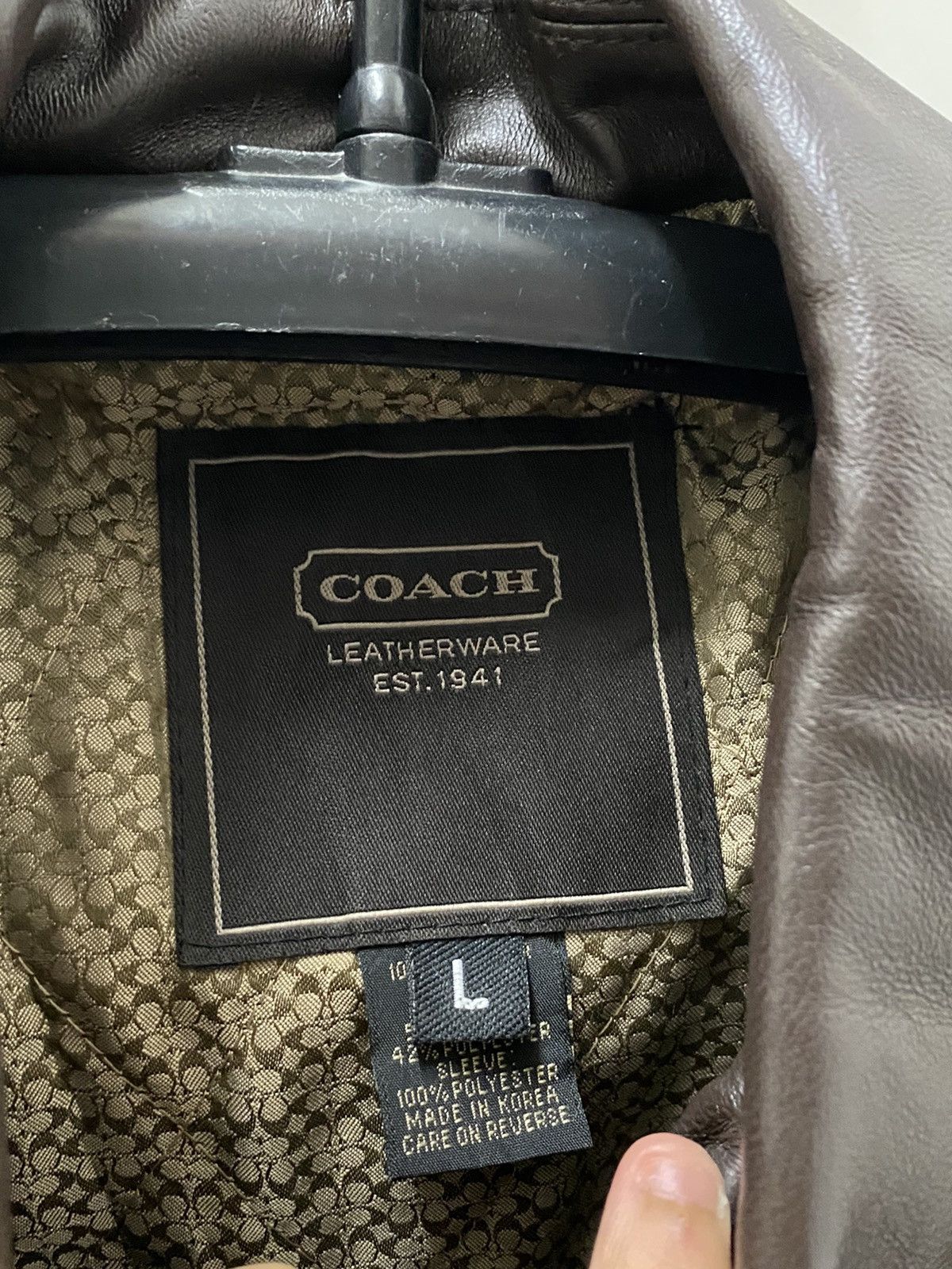 Coach Vintage Coach leather pvc jacket Size US L / EU 52-54 / 3 - 3 Thumbnail