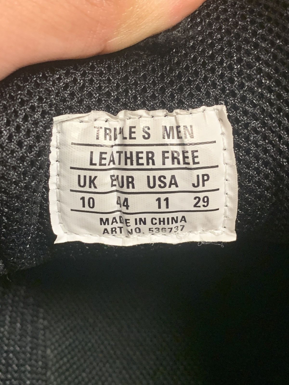 Balenciaga Balenciaga Triple S All Over Print Black Size US 11 / EU 44 - 9 Thumbnail