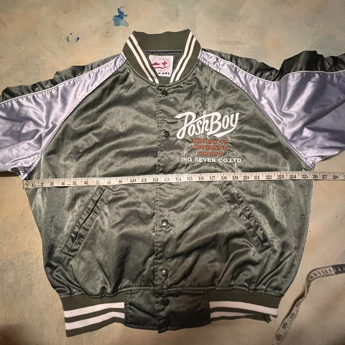 Japanese Brand Posh Boy Varsity Style Light Jacket Big Logo Size US M / EU 48-50 / 2 - 7 Thumbnail