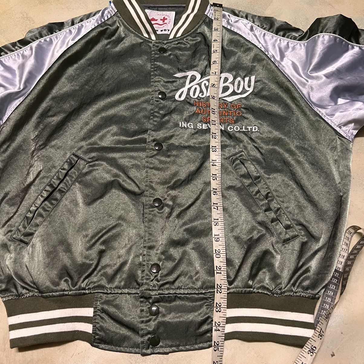 Japanese Brand Posh Boy Varsity Style Light Jacket Big Logo Size US M / EU 48-50 / 2 - 9 Thumbnail