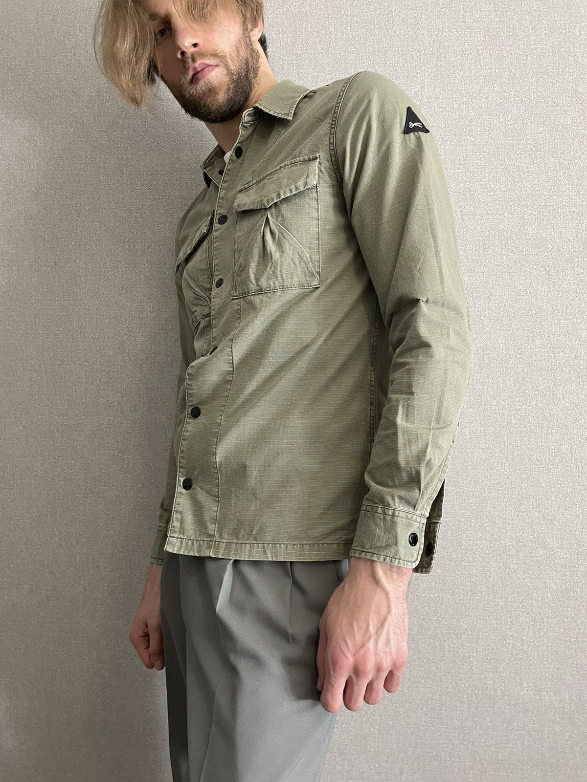 DENHAM Denham Mens Khaki Shirt long sleeve size S Size US S / EU 44-46 / 1 - 11 Thumbnail