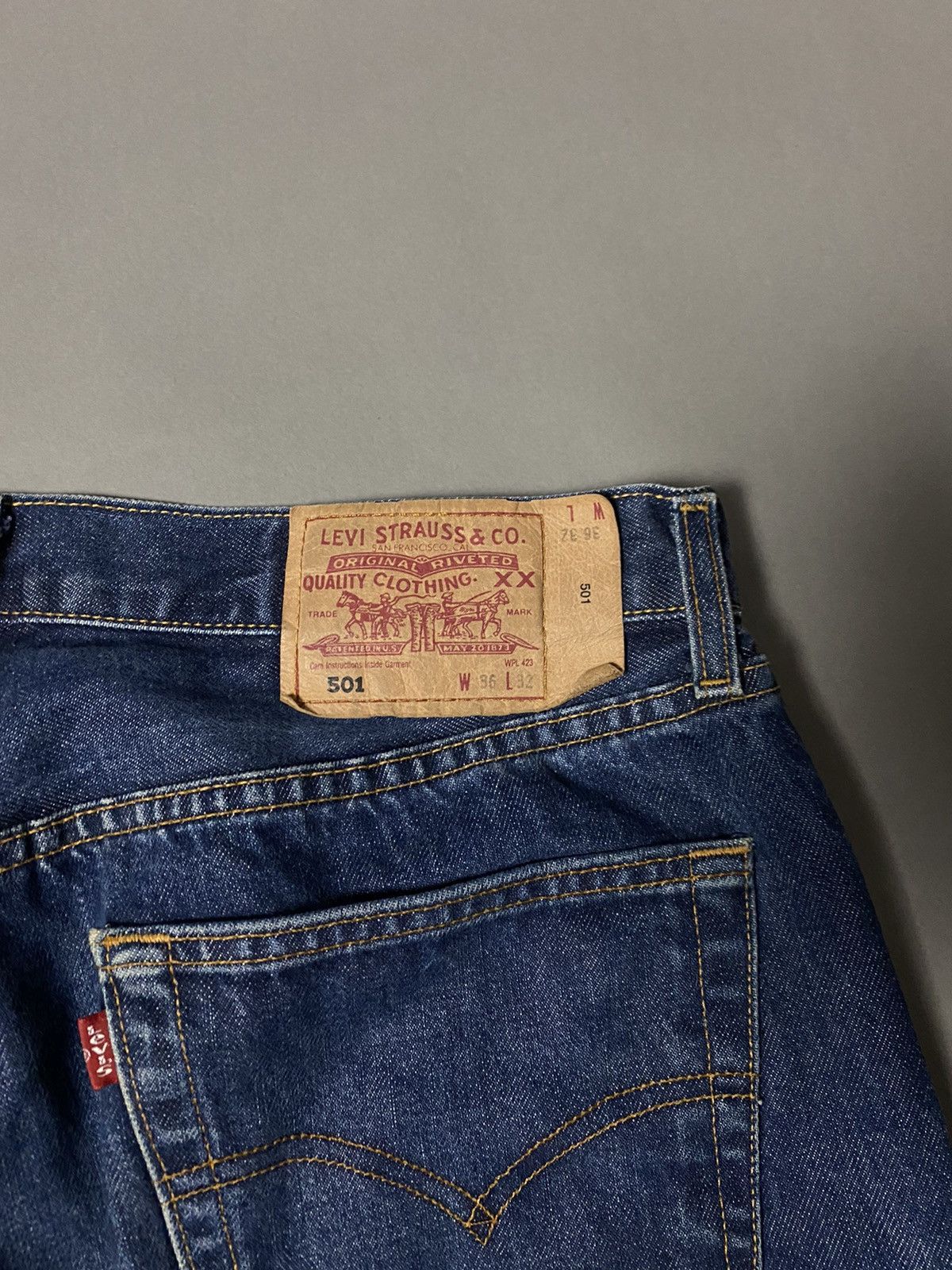 Levi's Levi’s 501 vintage navy jeans denim pants Size US 36 / EU 52 - 3 Thumbnail