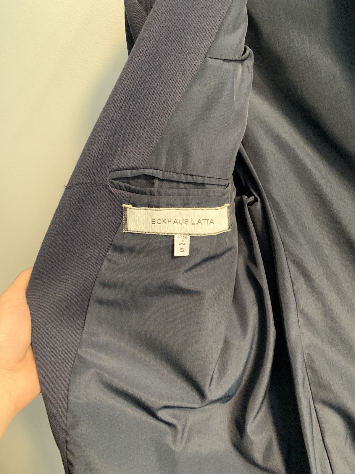 Eckhaus Latta Eckhaus Latta Navy Blazer Size 36R - 3 Thumbnail
