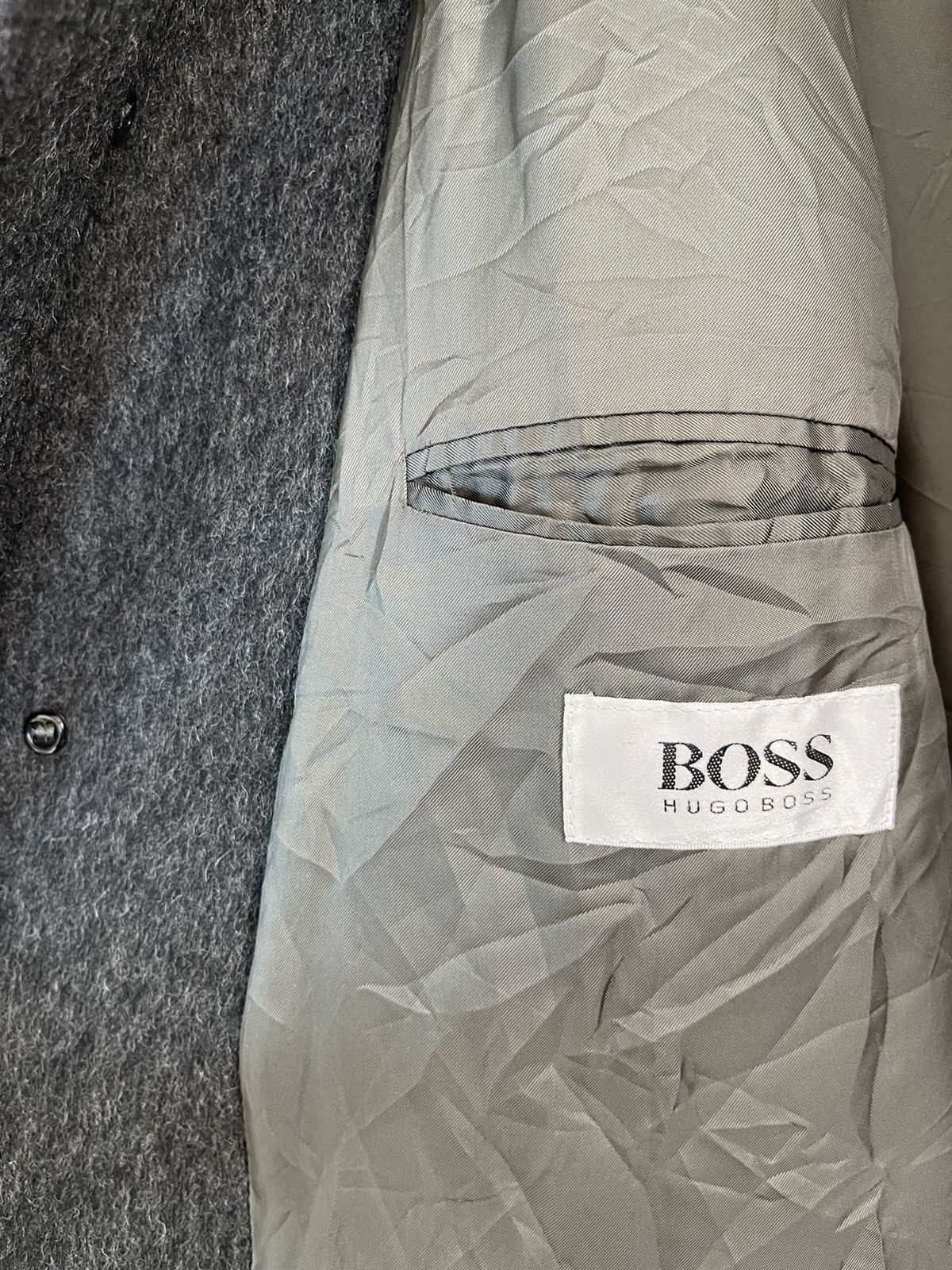 Hugo Boss True Vintage 80’s HUGO BOSS WOOL BLEND OVERCOAT Size US XL / EU 56 / 4 - 7 Thumbnail