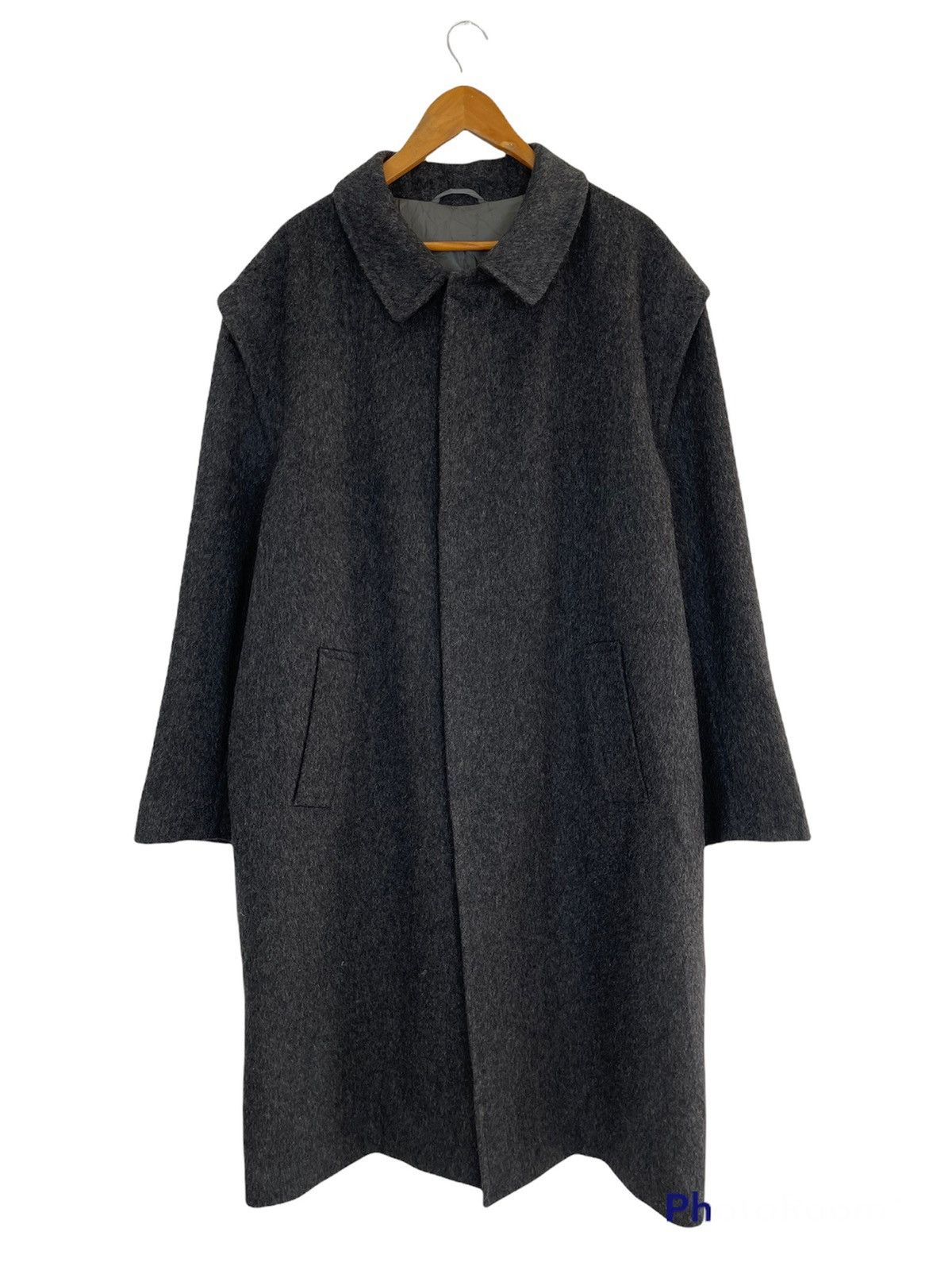Hugo Boss True Vintage 80’s HUGO BOSS WOOL BLEND OVERCOAT Size US XL / EU 56 / 4 - 1 Thumbnail