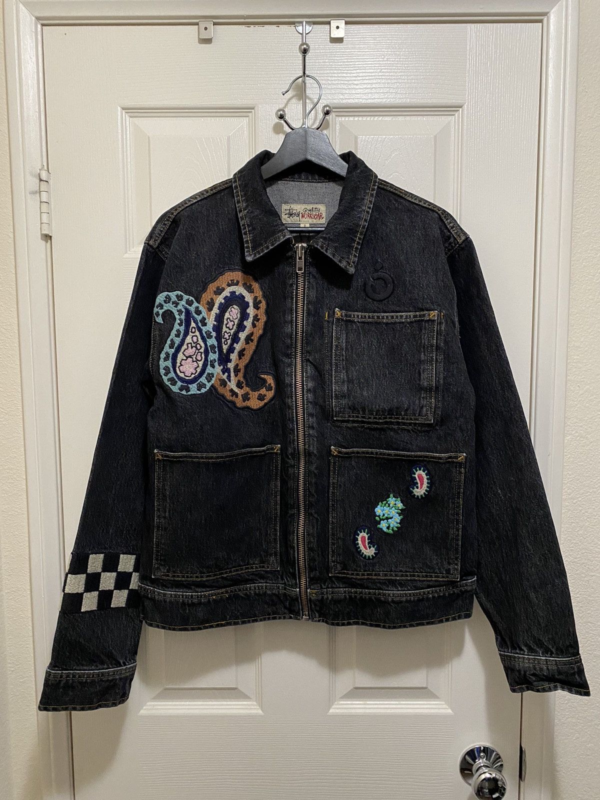 Stussy Noma Denim Zip Work Jacket | Grailed