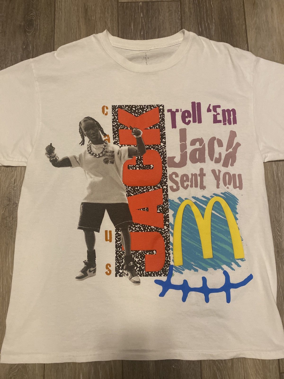 Travis popular Scott x McDonald’s “Jack Smile” Tee