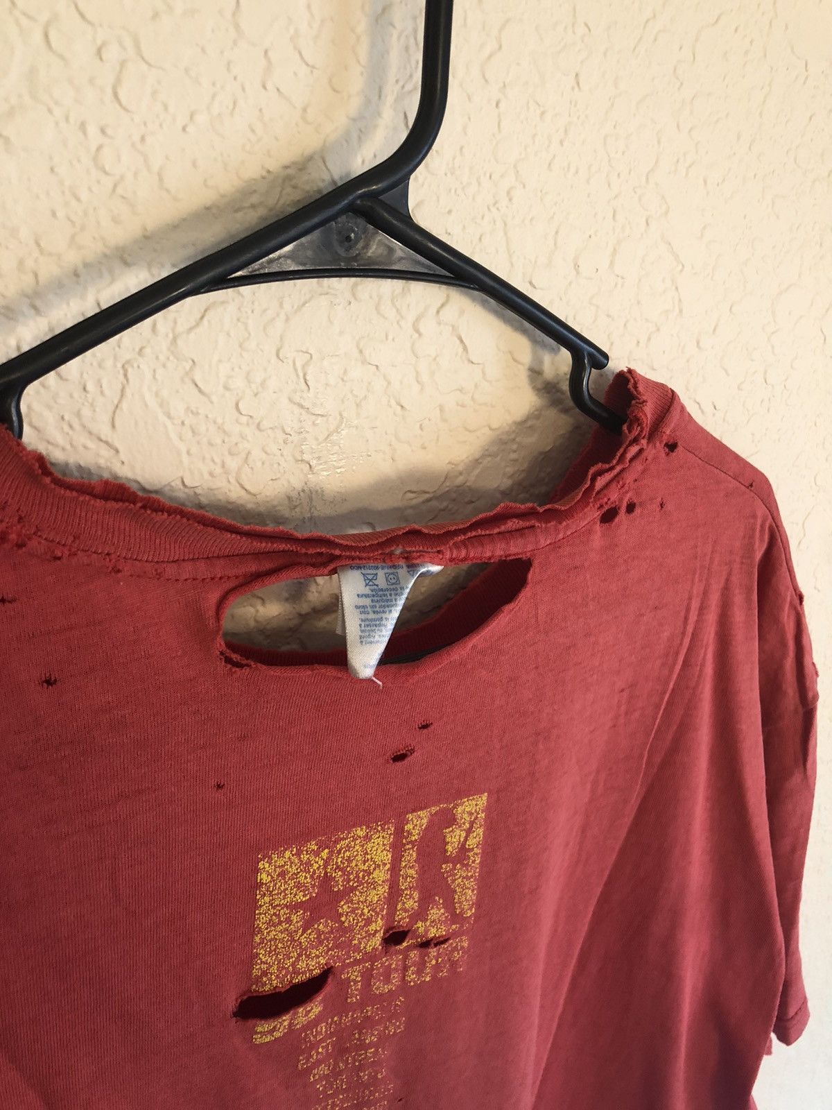 Vintage Vintage Thrashed Pearl Jam 98 Tour Distressed Custom Tee Size US L / EU 52-54 / 3 - 25 Thumbnail