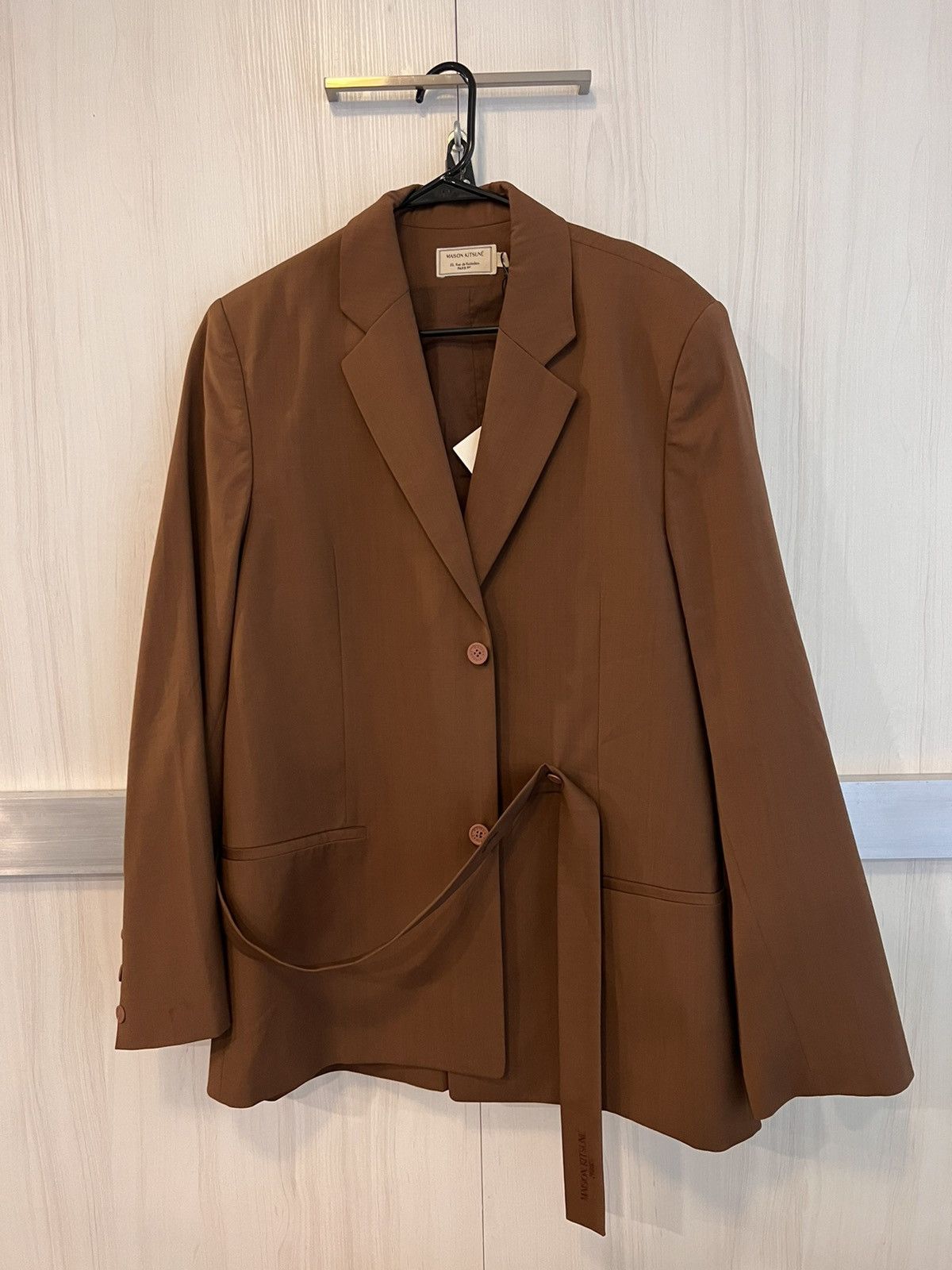 Maison Kitsune Maison Kitsune Brown Light Suit Jacket Size US L / EU 52-54 / 3 - 1 Thumbnail