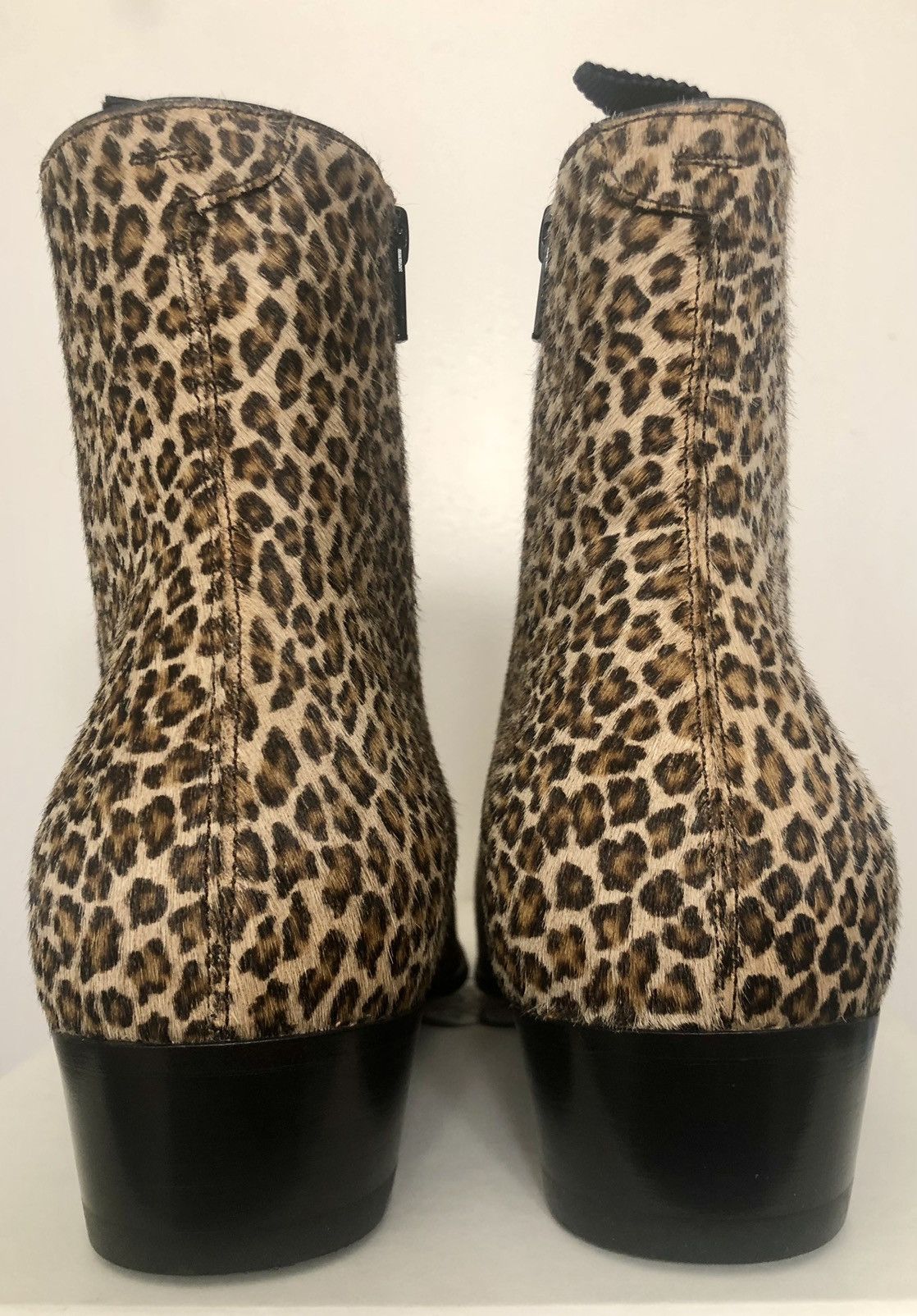 Celine GRAIL original Hedi Slimane Leopard Boots in Pony Hair Size US 7 / EU 40 - 13 Thumbnail