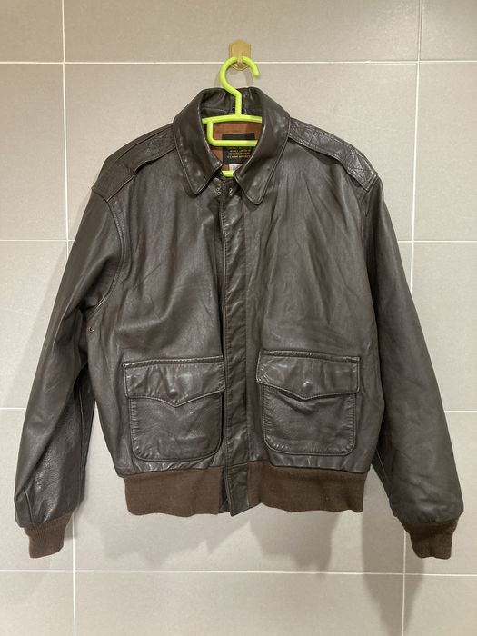 Vintage Rare Avirex Type A2 Horsehide Leather Flight Jacket | Grailed