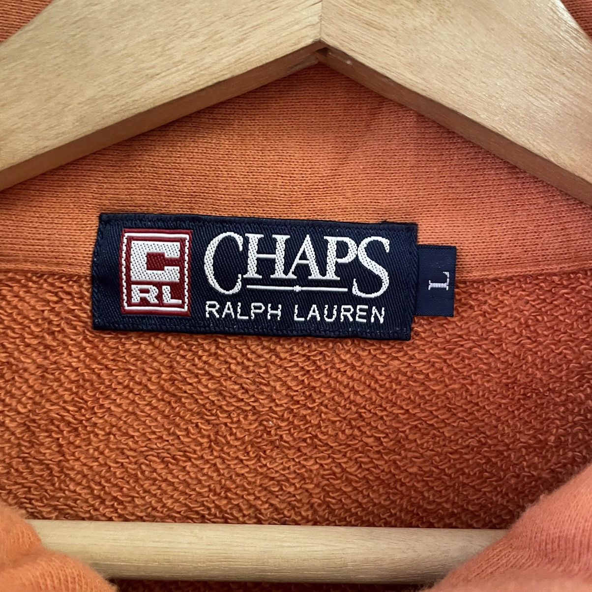 Chaps Ralph Lauren × Polo Ralph Lauren × Vintage 💥 Vintage Chaps Ralph Lauren Halpzip Sweatshirt Size US L / EU 52-54 / 3 - 6 Thumbnail