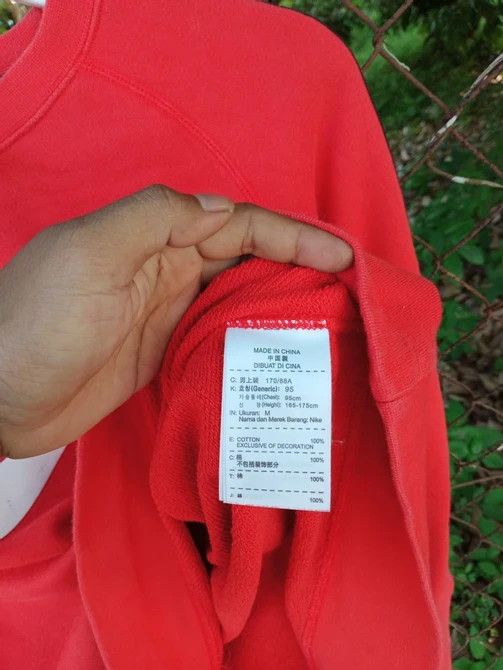 Nike × Vintage Vintage Nike Big Swoosh Crewneck Sweatshirt Size US M / EU 48-50 / 2 - 6 Thumbnail