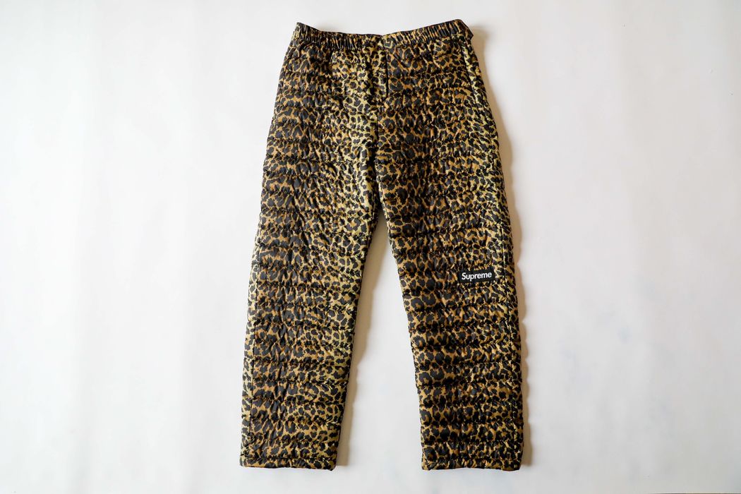 21AW SUPREME Micro Down Pants Leopard XL-