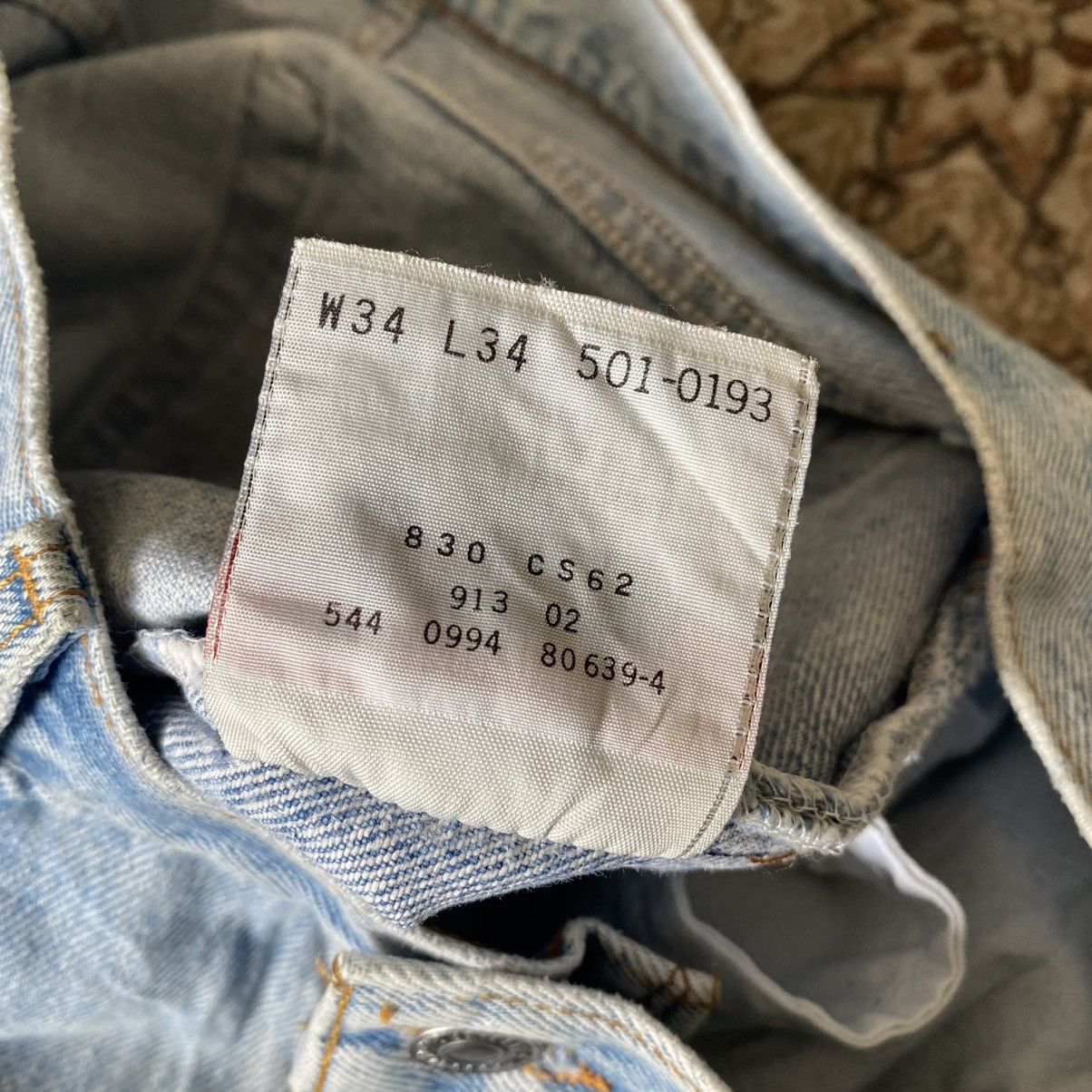 Levi's Vintage 90s Levis 501 Jeans 32x33 Size US 32 / EU 48 - 21 Thumbnail