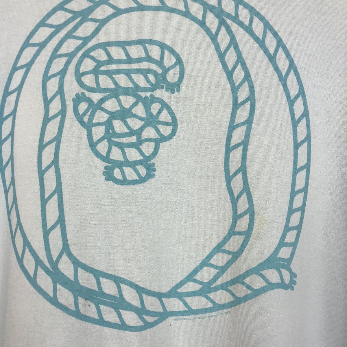 Bape 💣OFFER Vtg A BATHING APE Rope Design T-shirt Size US L / EU 52-54 / 3 - 2 Thumbnail