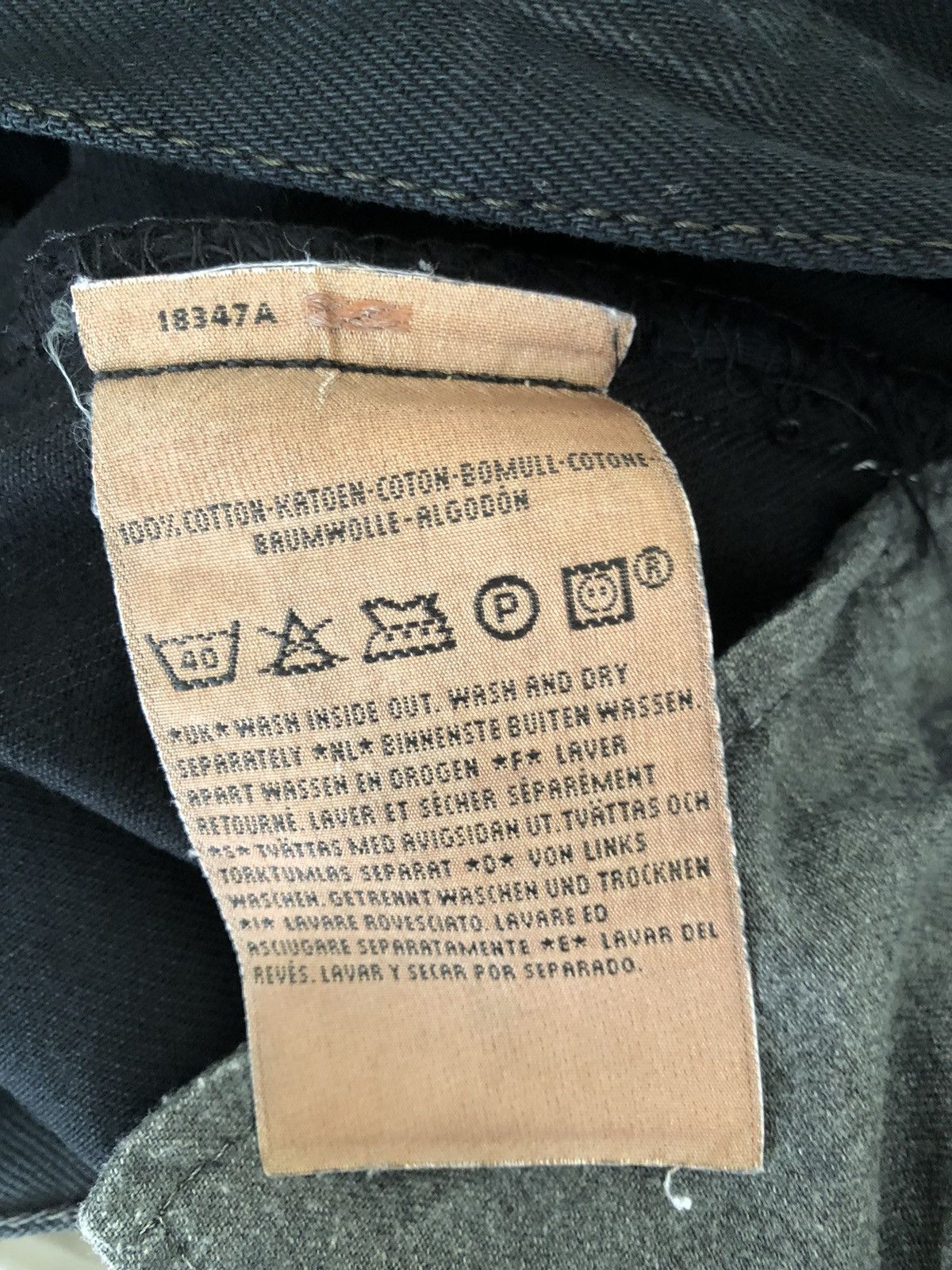 Levi's Vintage Y2K 2000 Levi’s 501 Jeans Super Black Denim Size US 34 / EU 50 - 18 Thumbnail