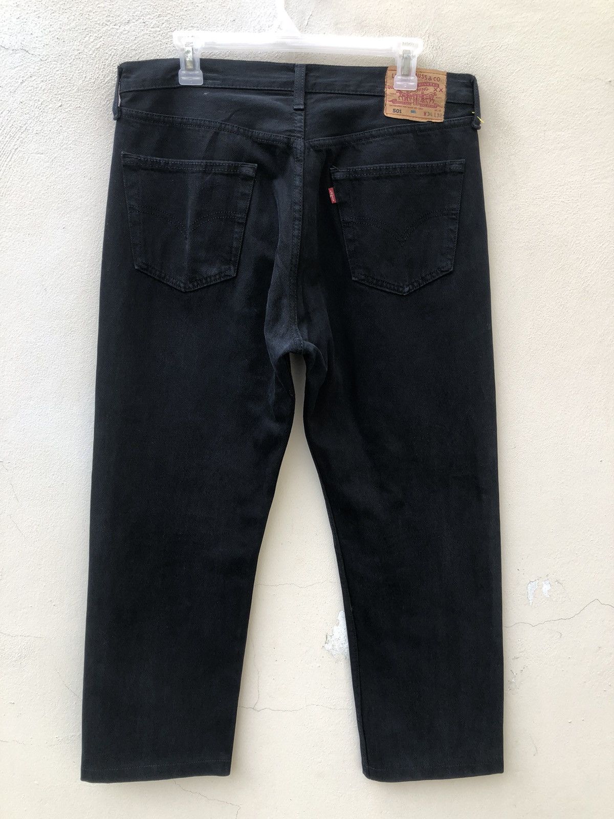 Levi's Vintage Y2K 2000 Levi’s 501 Jeans Super Black Denim Size US 34 / EU 50 - 10 Thumbnail