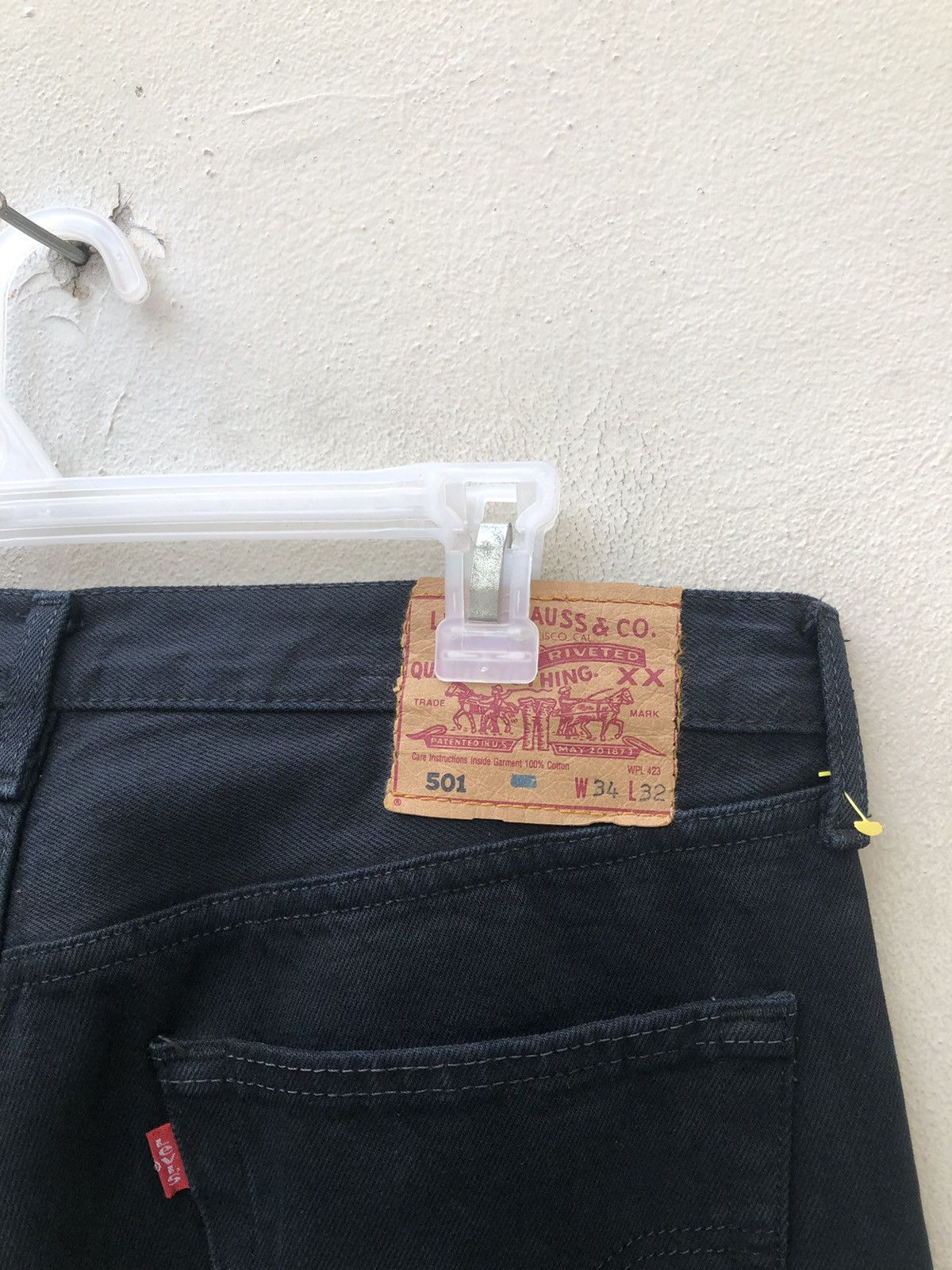 Levi's Vintage Y2K 2000 Levi’s 501 Jeans Super Black Denim Size US 34 / EU 50 - 15 Thumbnail