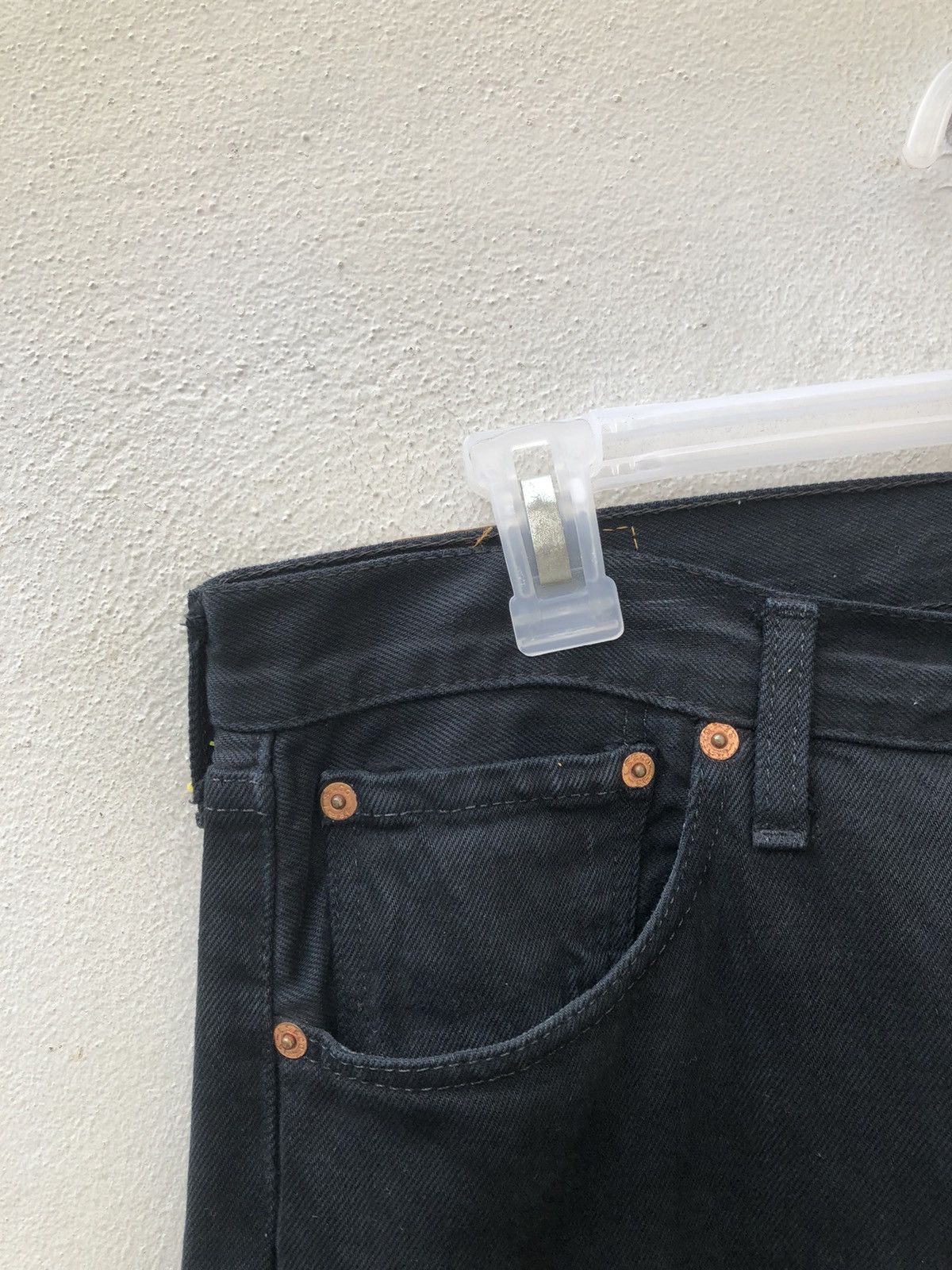 Levi's Vintage Y2K 2000 Levi’s 501 Jeans Super Black Denim Size US 34 / EU 50 - 3 Thumbnail