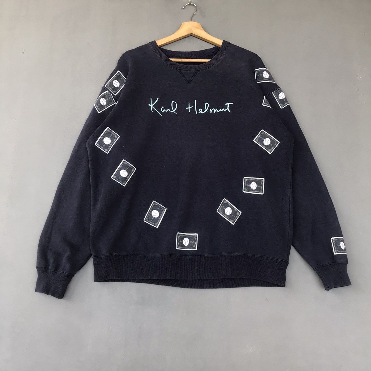 Japanese Brand × Karl Helmut Vintage Karl Helmut Sweatshirt Size US L / EU 52-54 / 3 - 1 Thumbnail