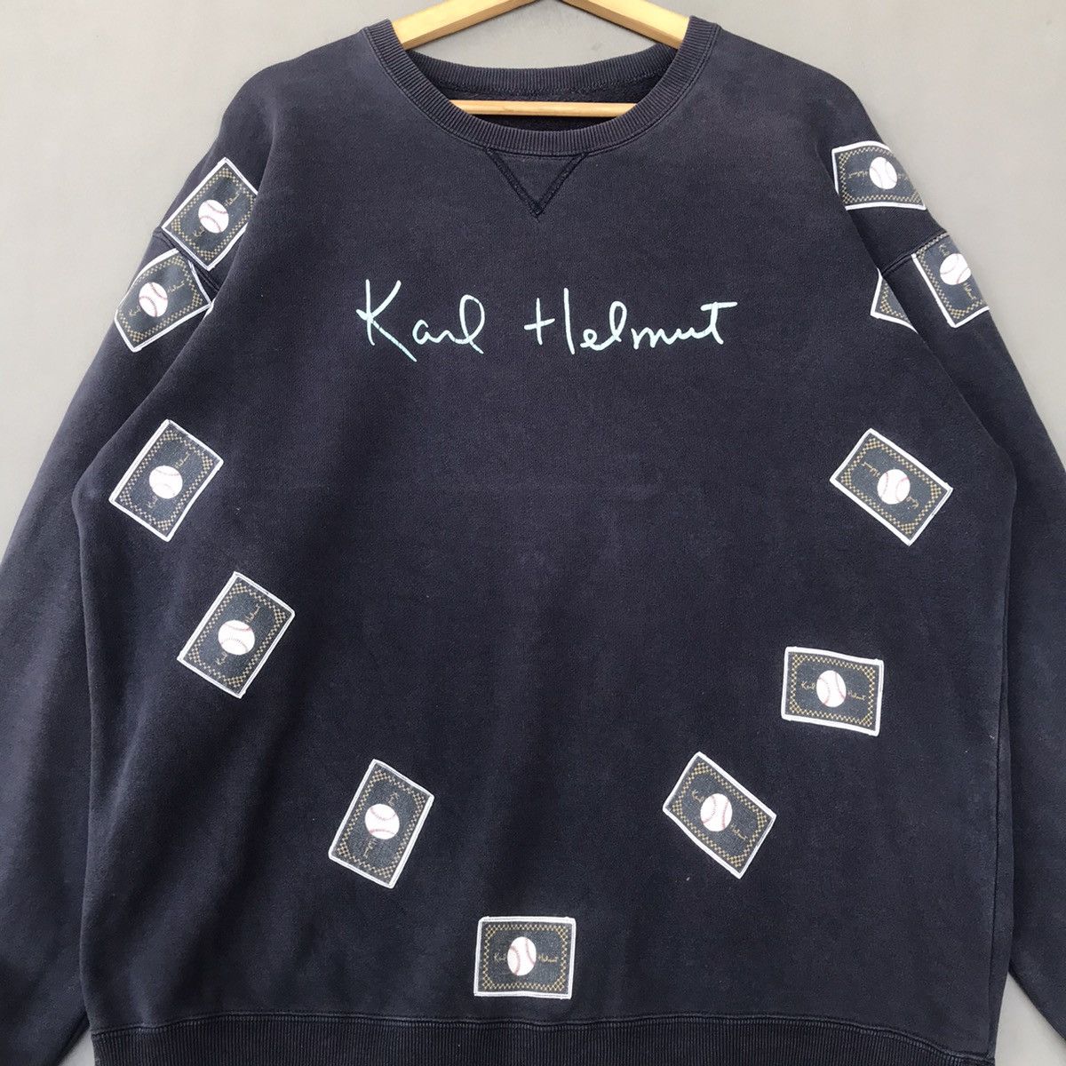 Japanese Brand × Karl Helmut Vintage Karl Helmut Sweatshirt Size US L / EU 52-54 / 3 - 2 Thumbnail