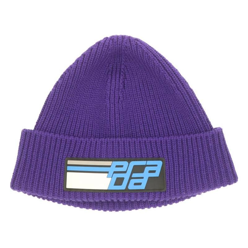 Prada Rubber logo beanie hat Size ONE SIZE - 1 Thumbnail