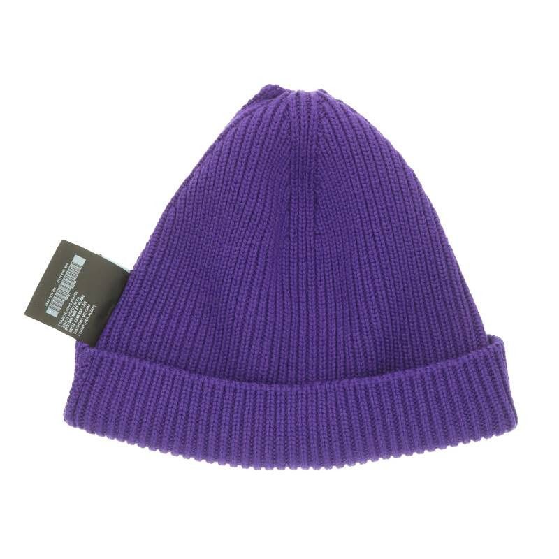Prada Rubber logo beanie hat Size ONE SIZE - 4 Thumbnail