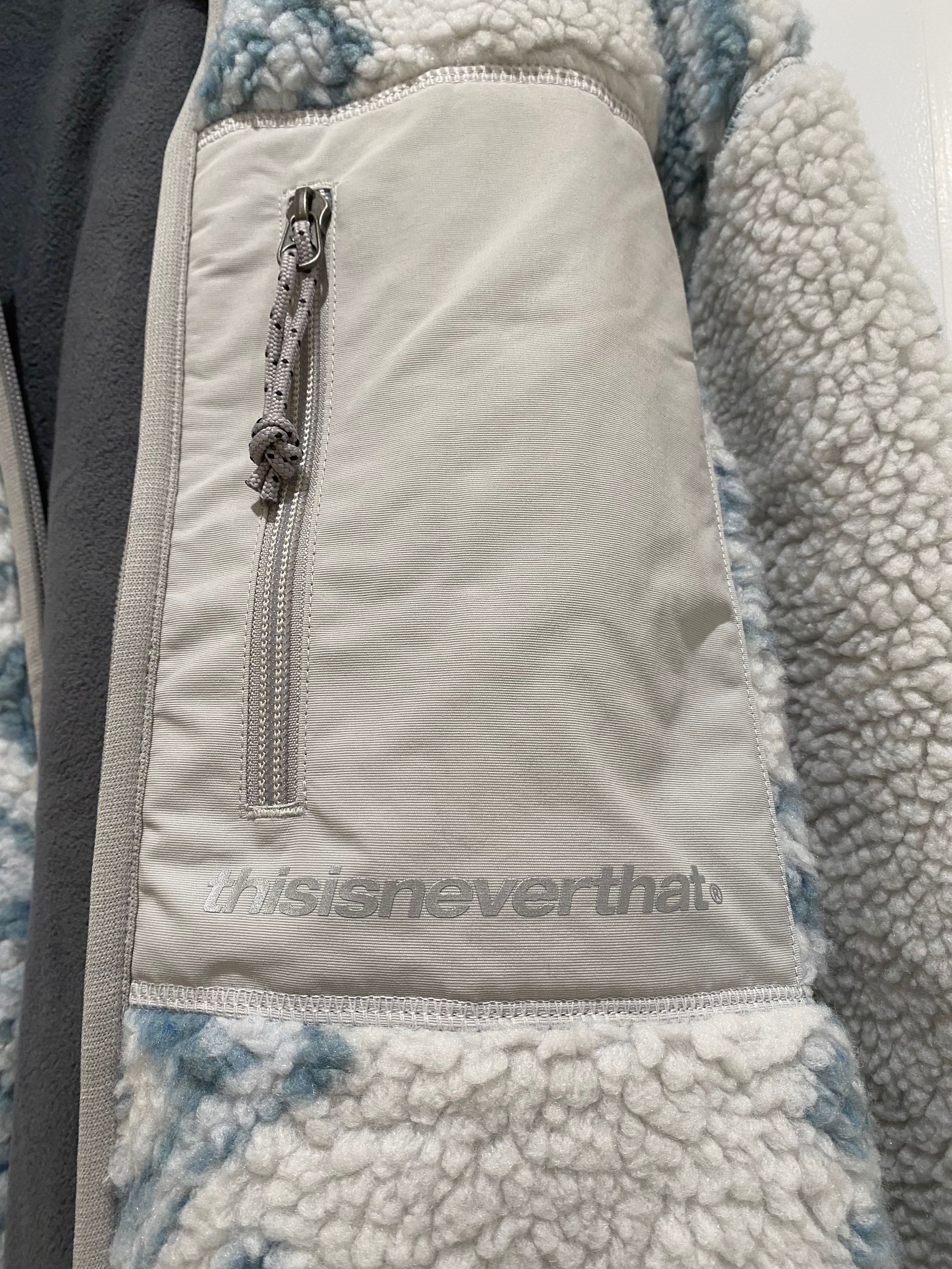 thisisneverthat thisisneverthat Sherpa Fleece Jacket in Patterned Stone Size US S / EU 44-46 / 1 - 3 Thumbnail