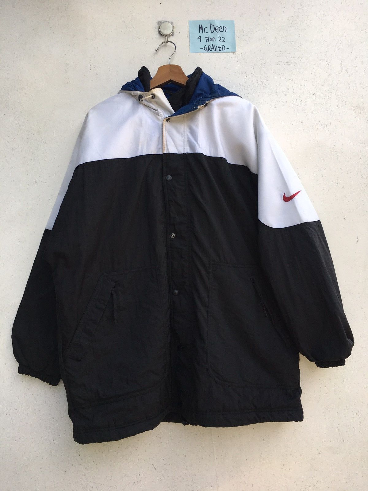 Nike Rare Vintage Nike Puffer Windbreaker Hoodie Size US L / EU 52-54 / 3 - 2 Thumbnail
