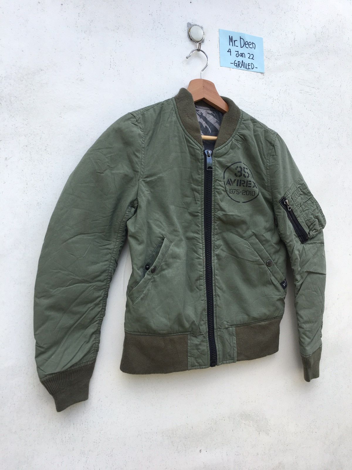Avirex Rare Avirex Reversible Green Army Jacket Size US S / EU 44-46 / 1 - 2 Thumbnail