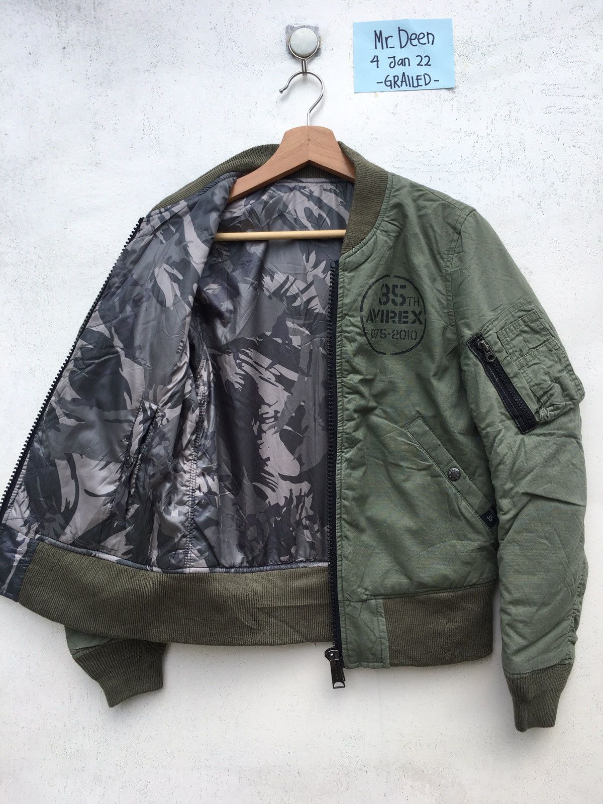 Avirex Rare Avirex Reversible Green Army Jacket Size US S / EU 44-46 / 1 - 11 Thumbnail