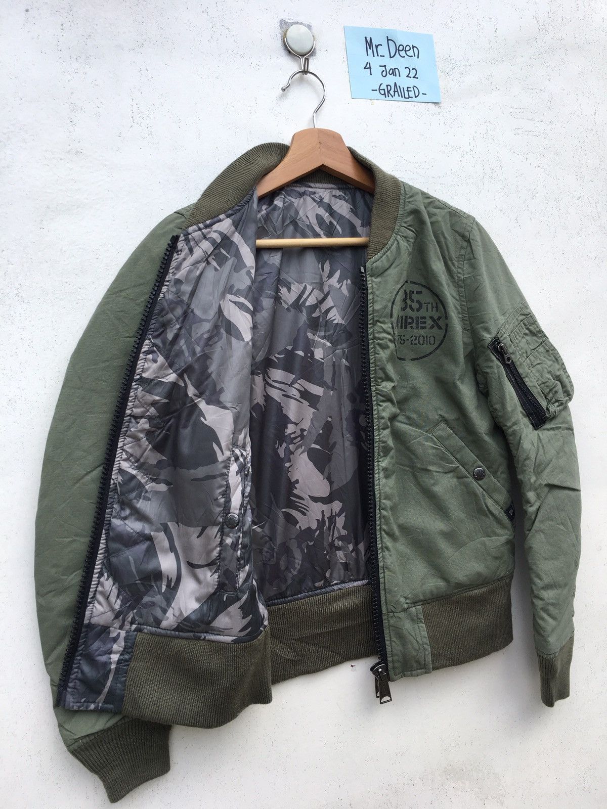 Avirex Rare Avirex Reversible Green Army Jacket Size US S / EU 44-46 / 1 - 13 Thumbnail