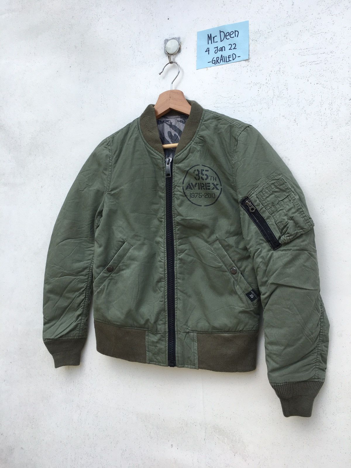 Avirex Rare Avirex Reversible Green Army Jacket Size US S / EU 44-46 / 1 - 3 Thumbnail