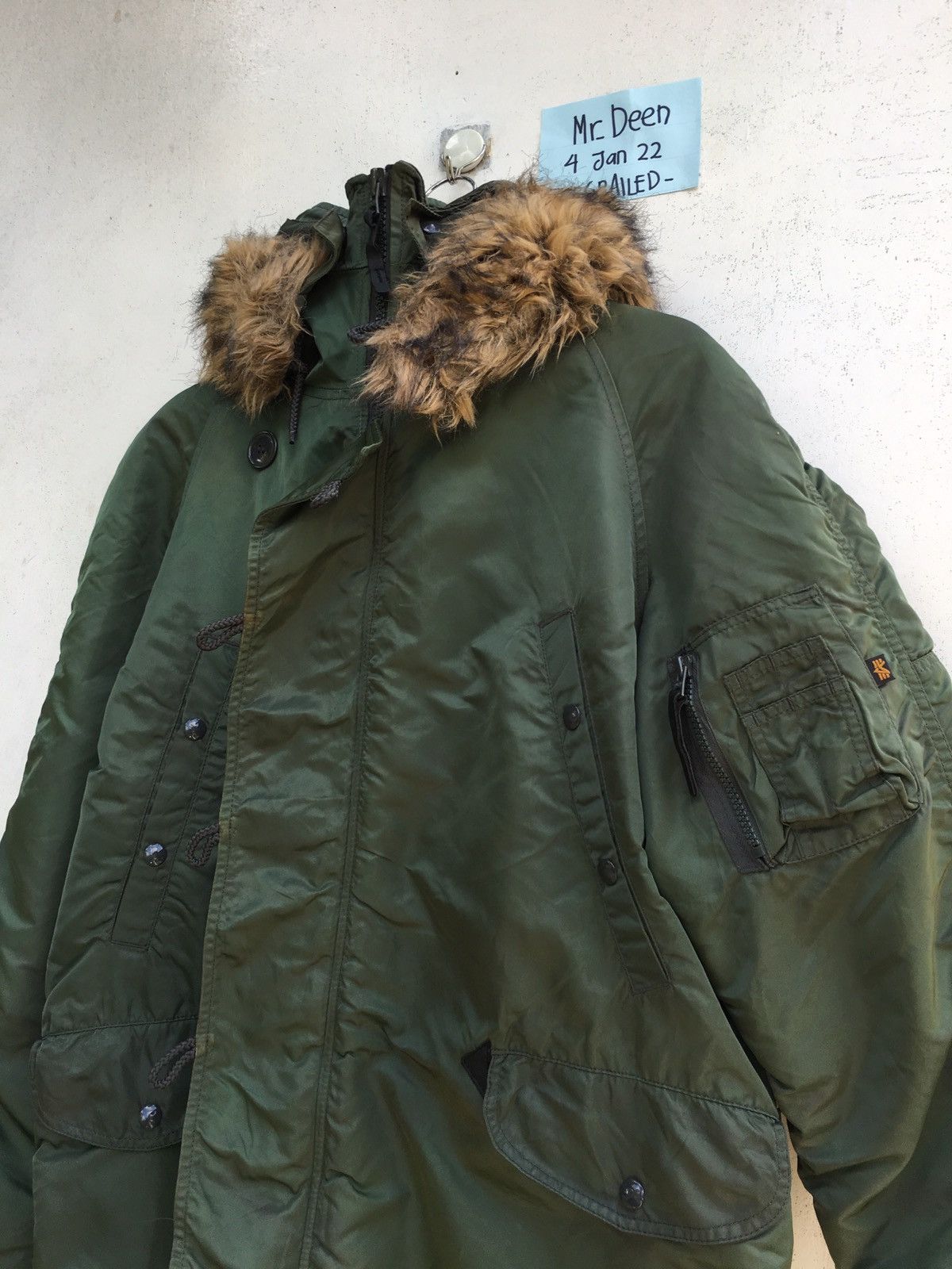 Alpha Industries Rare Alpha Industries Ins Snow Army Bomber B3 Winter Jacket Size US L / EU 52-54 / 3 - 14 Thumbnail