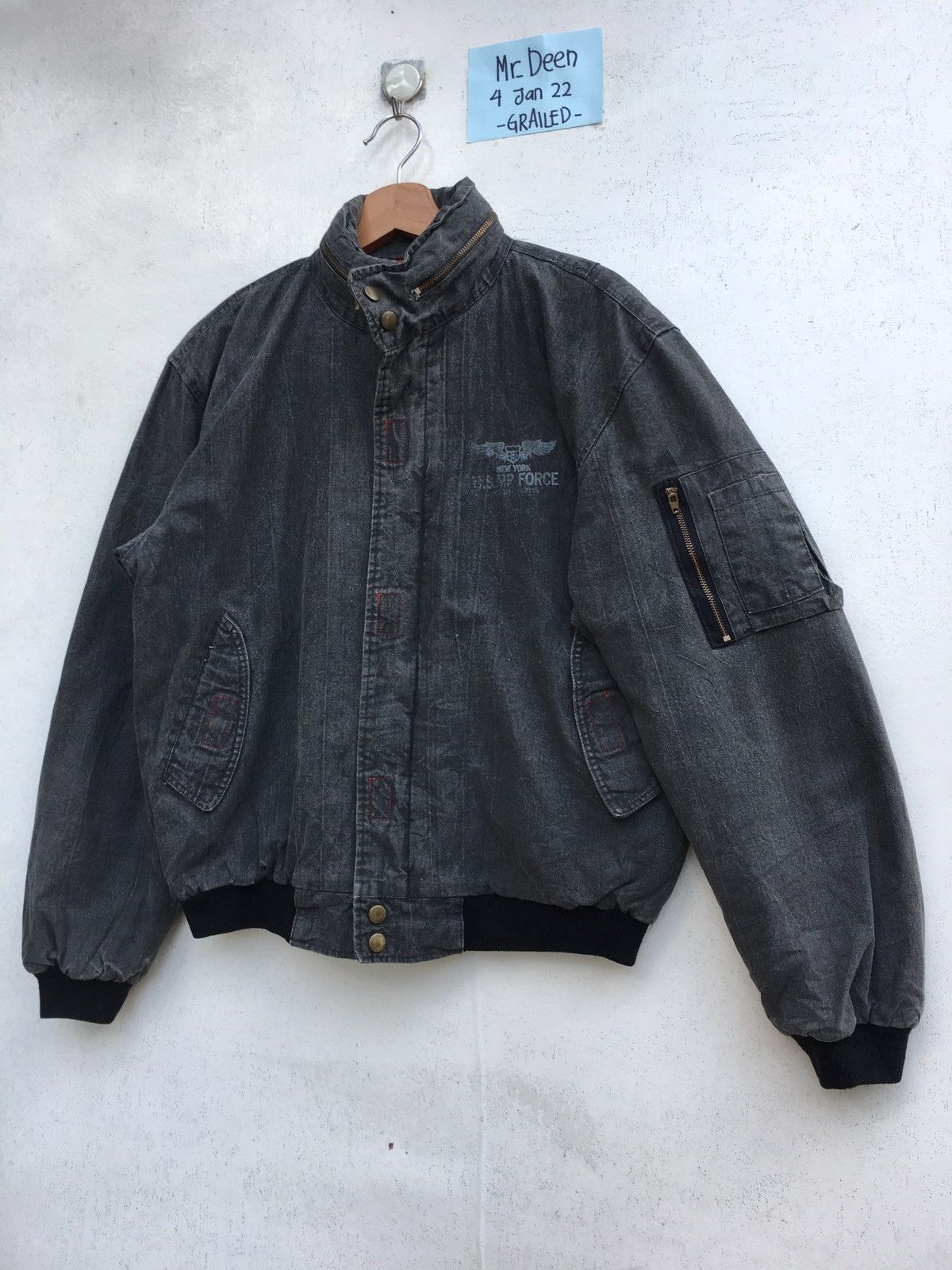 Vintage Rare Vintage New York US Air Force Jacket Size US L / EU 52-54 / 3 - 4 Thumbnail