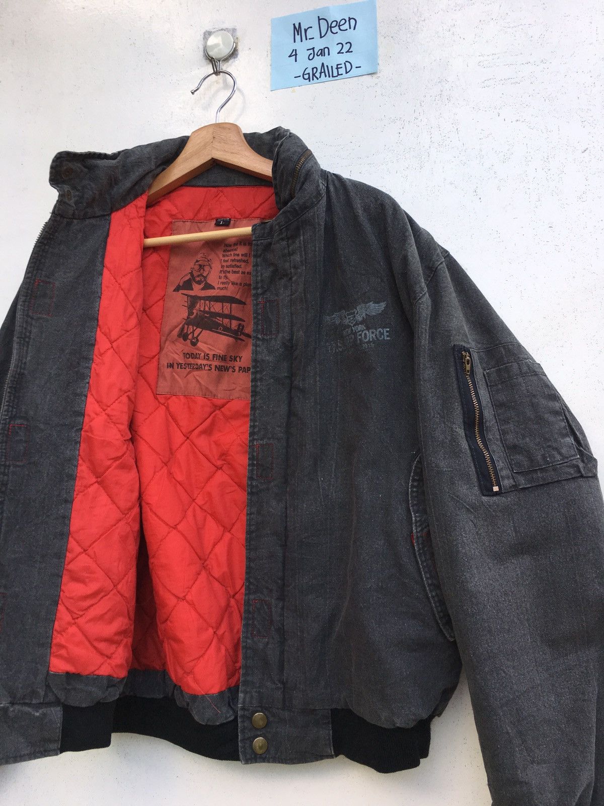 Vintage Rare Vintage New York US Air Force Jacket Size US L / EU 52-54 / 3 - 6 Thumbnail