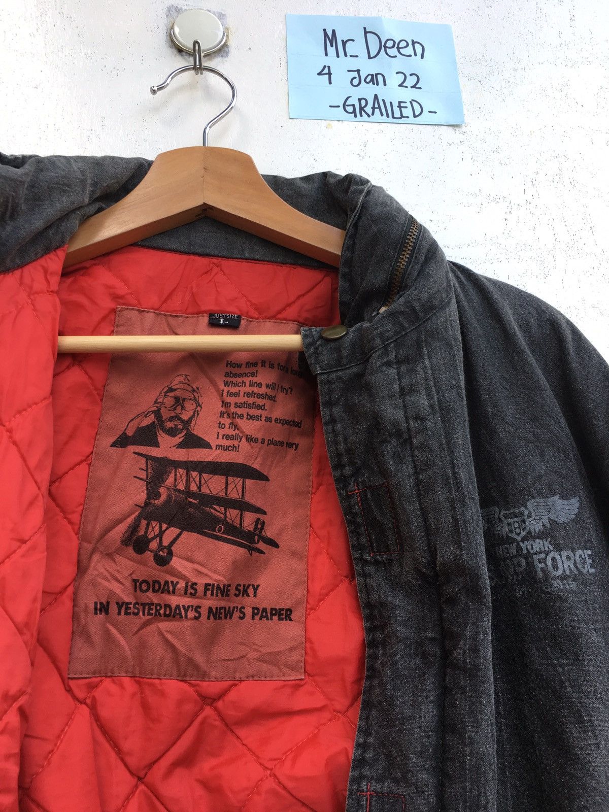 Vintage Rare Vintage New York US Air Force Jacket Size US L / EU 52-54 / 3 - 7 Thumbnail