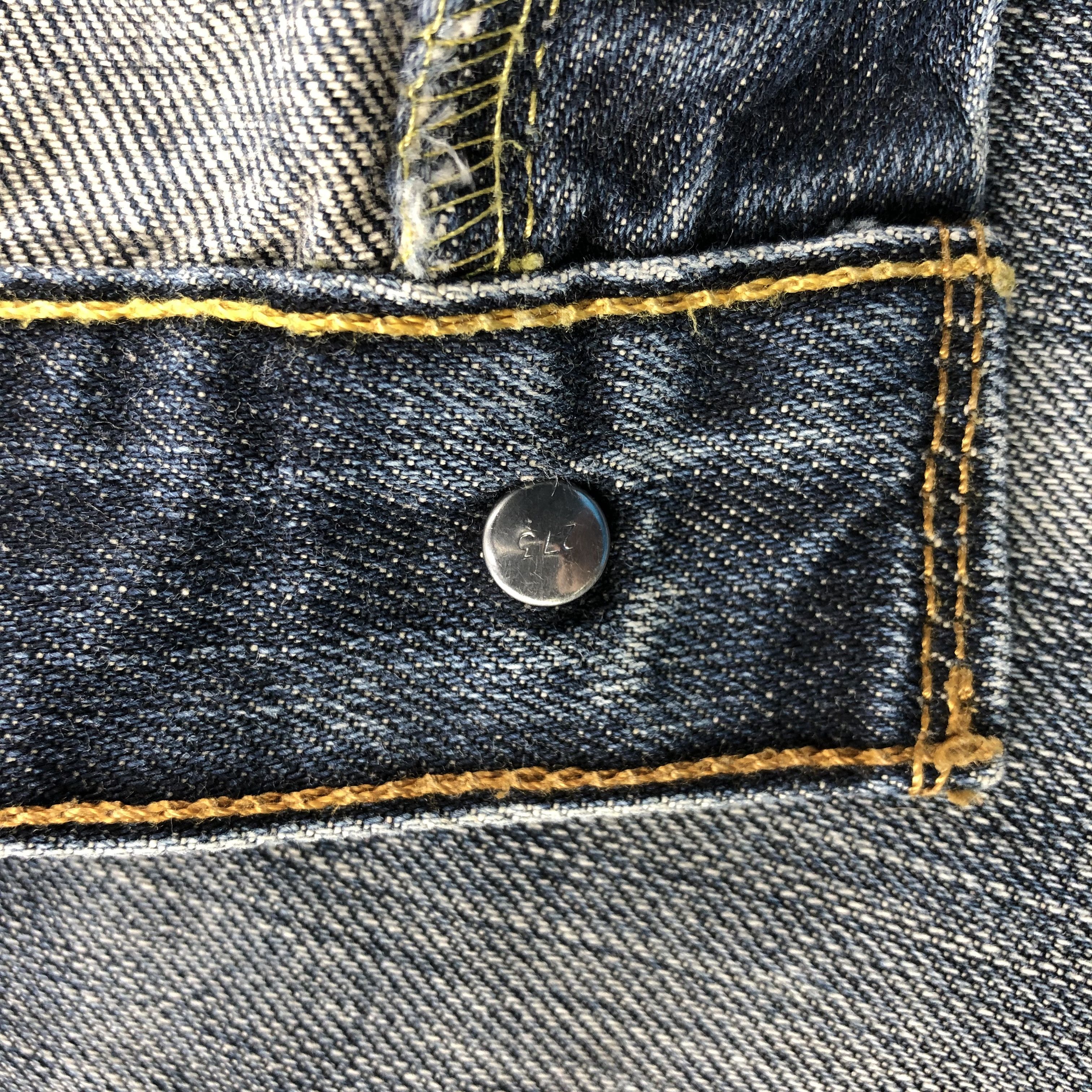 Vintage Whiskers Levis 501 Denim Jeans-JM959