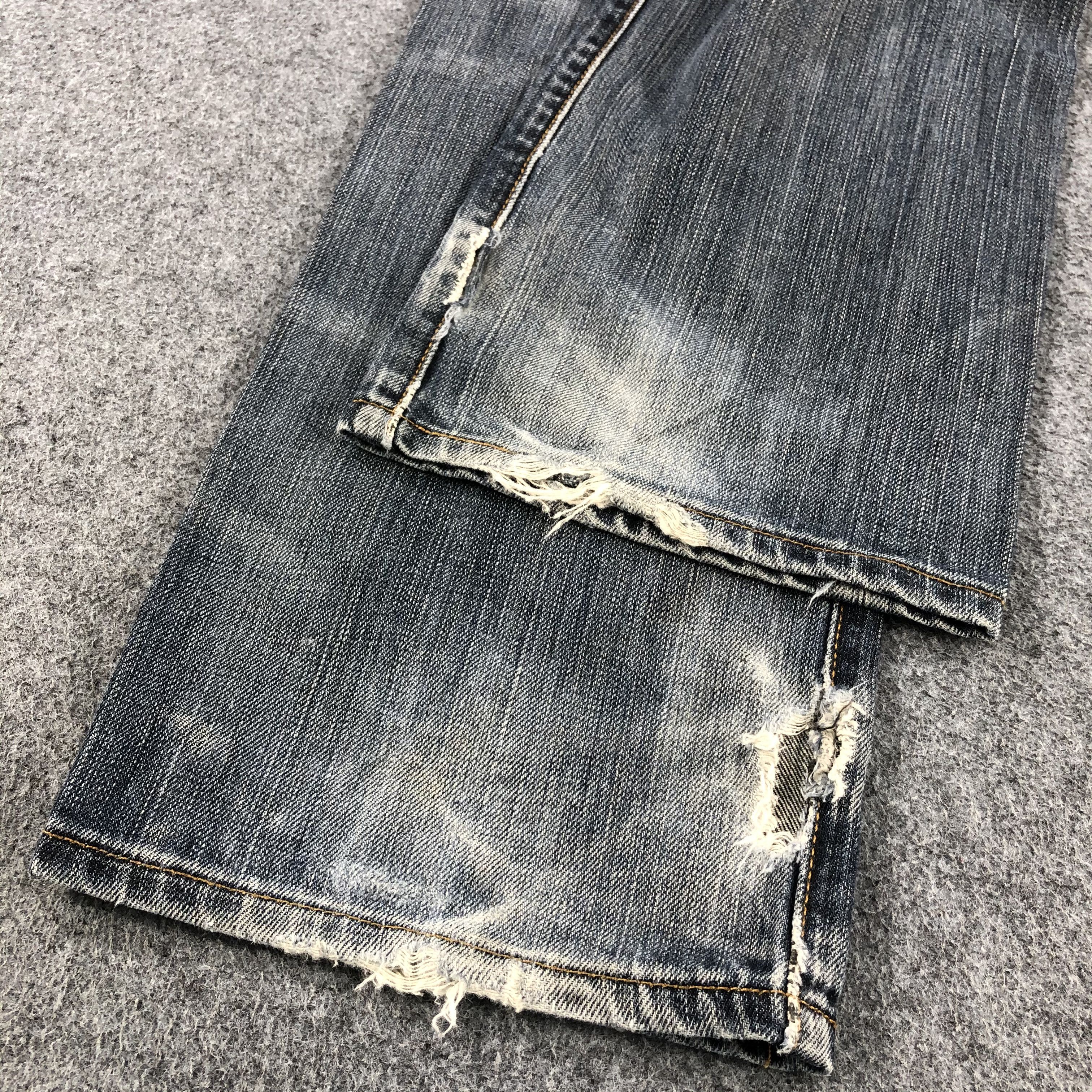Vintage Whiskers Levis 501 Denim Jeans-JM959