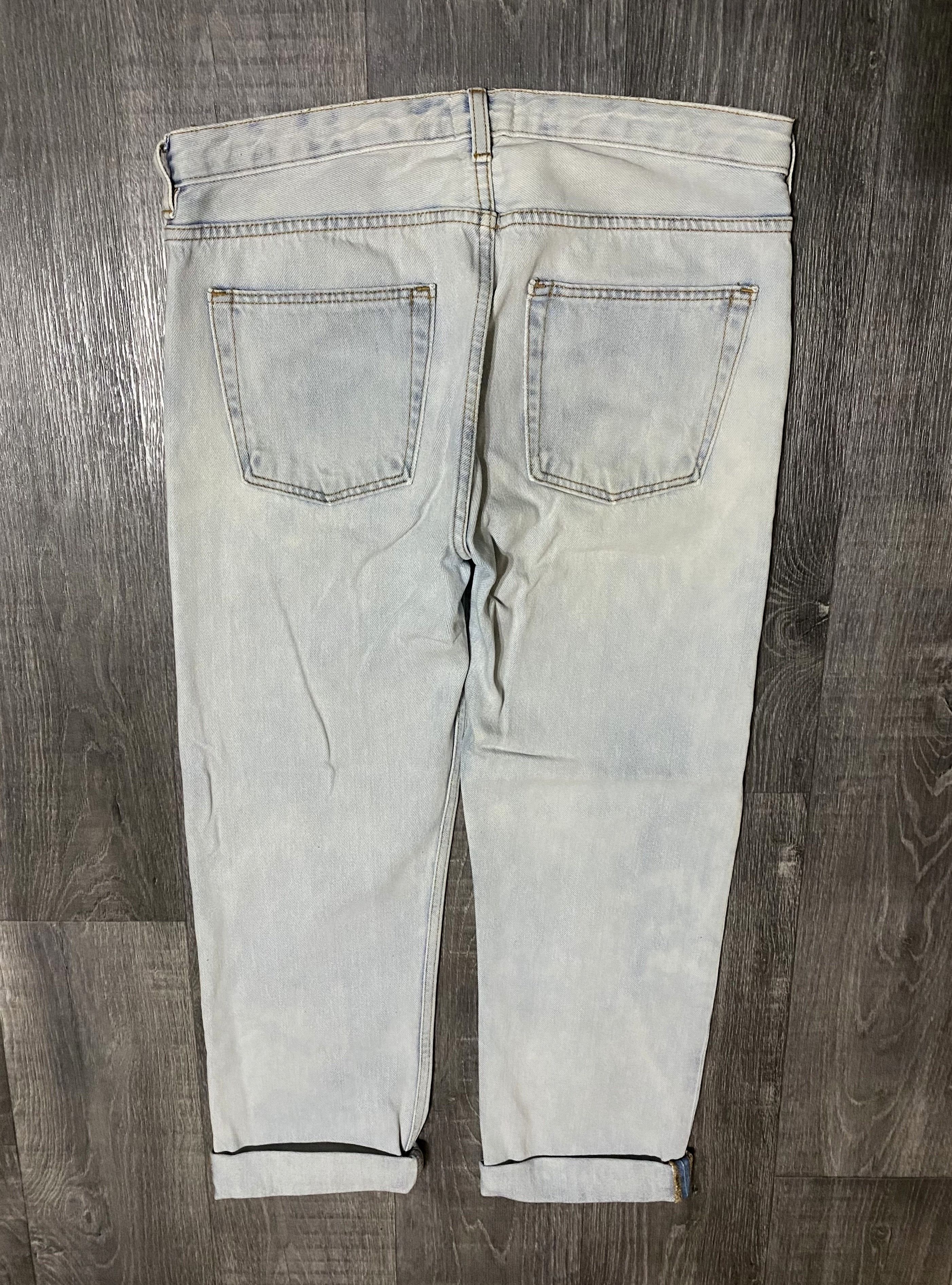Acne Studios Pop Vint Bleach Washed Dyed Jeans Denim