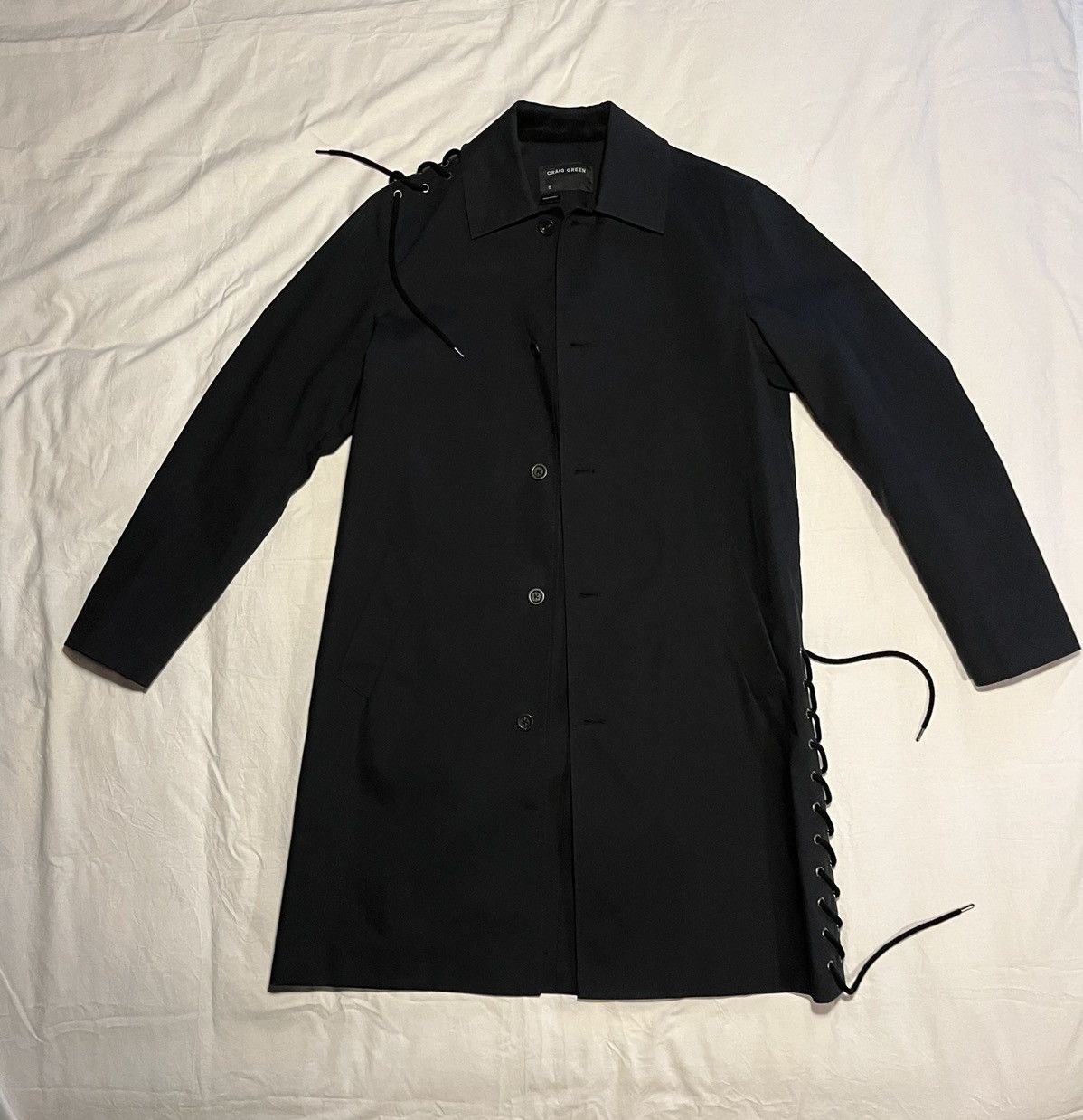 【CRAIG GREEN】 LACED JACKET Craig Green - Lace-Detailed Bonded Cotton-Canvas Jacket