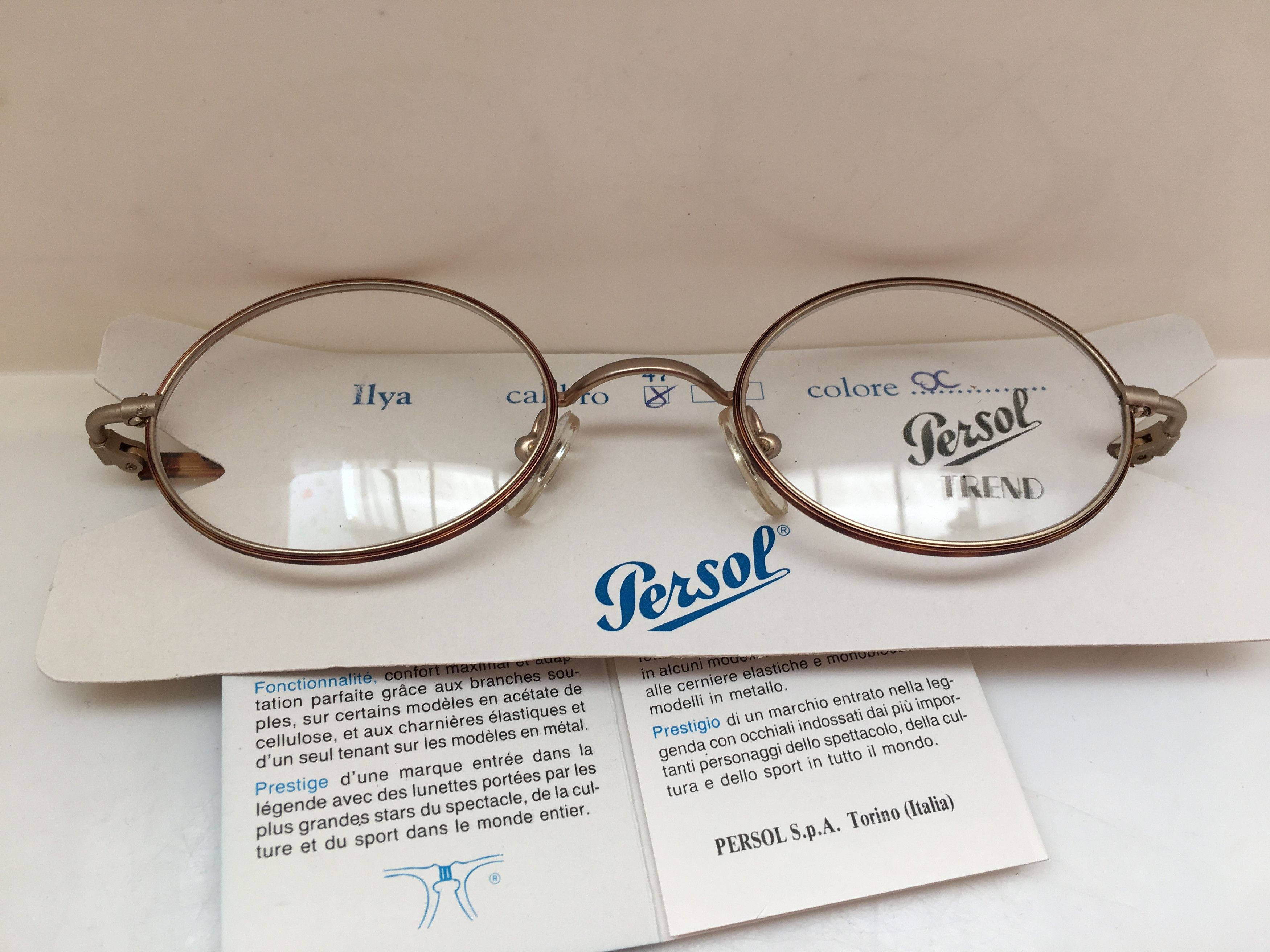 Persol Vintage Persol ILYA Oval Eyeglasses Frame New Italy Size ONE SIZE - 8 Thumbnail
