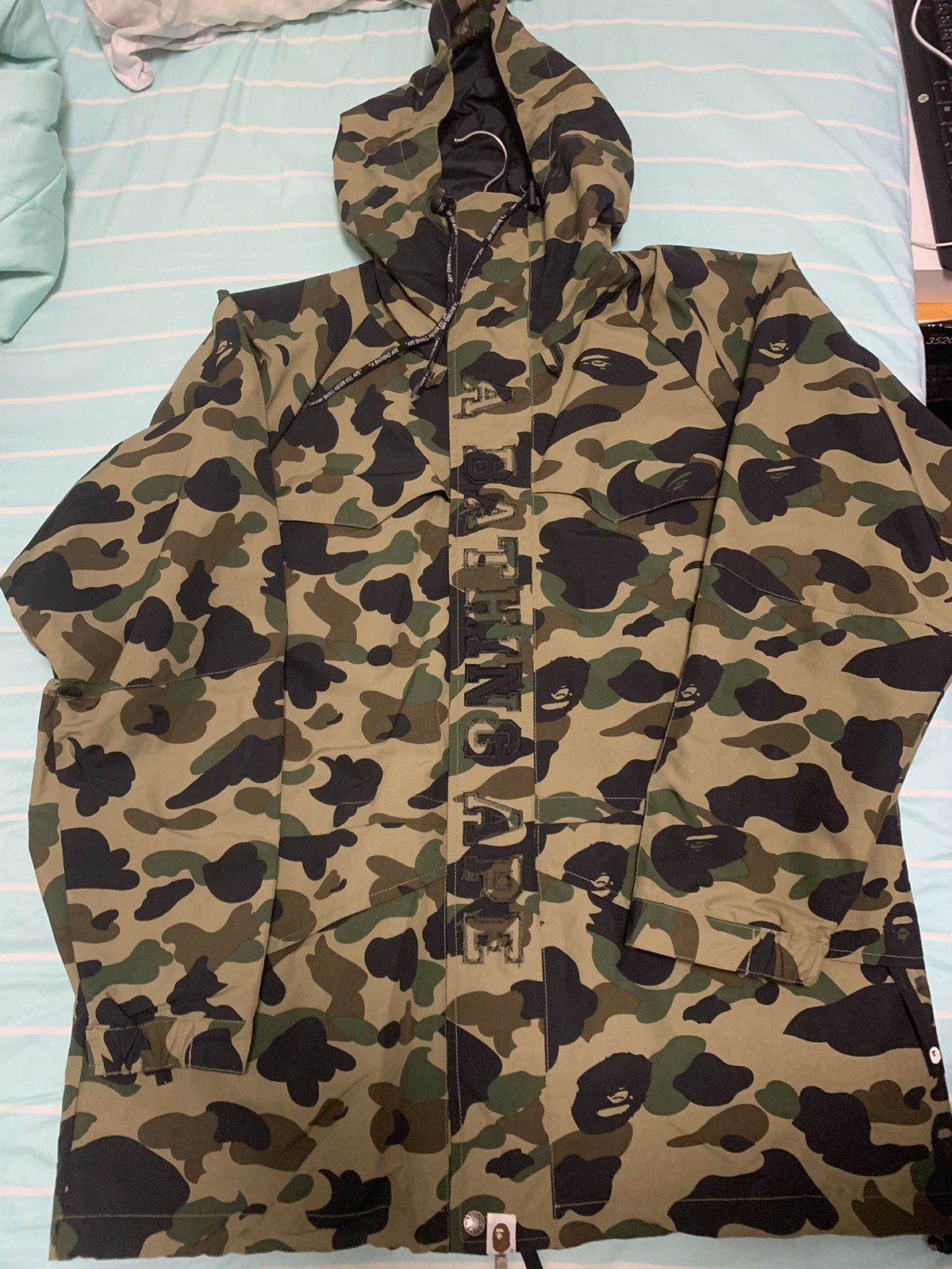 Bape Bape 1st Green camo snowboard jacket Size US L / EU 52-54 / 3 - 2 Thumbnail