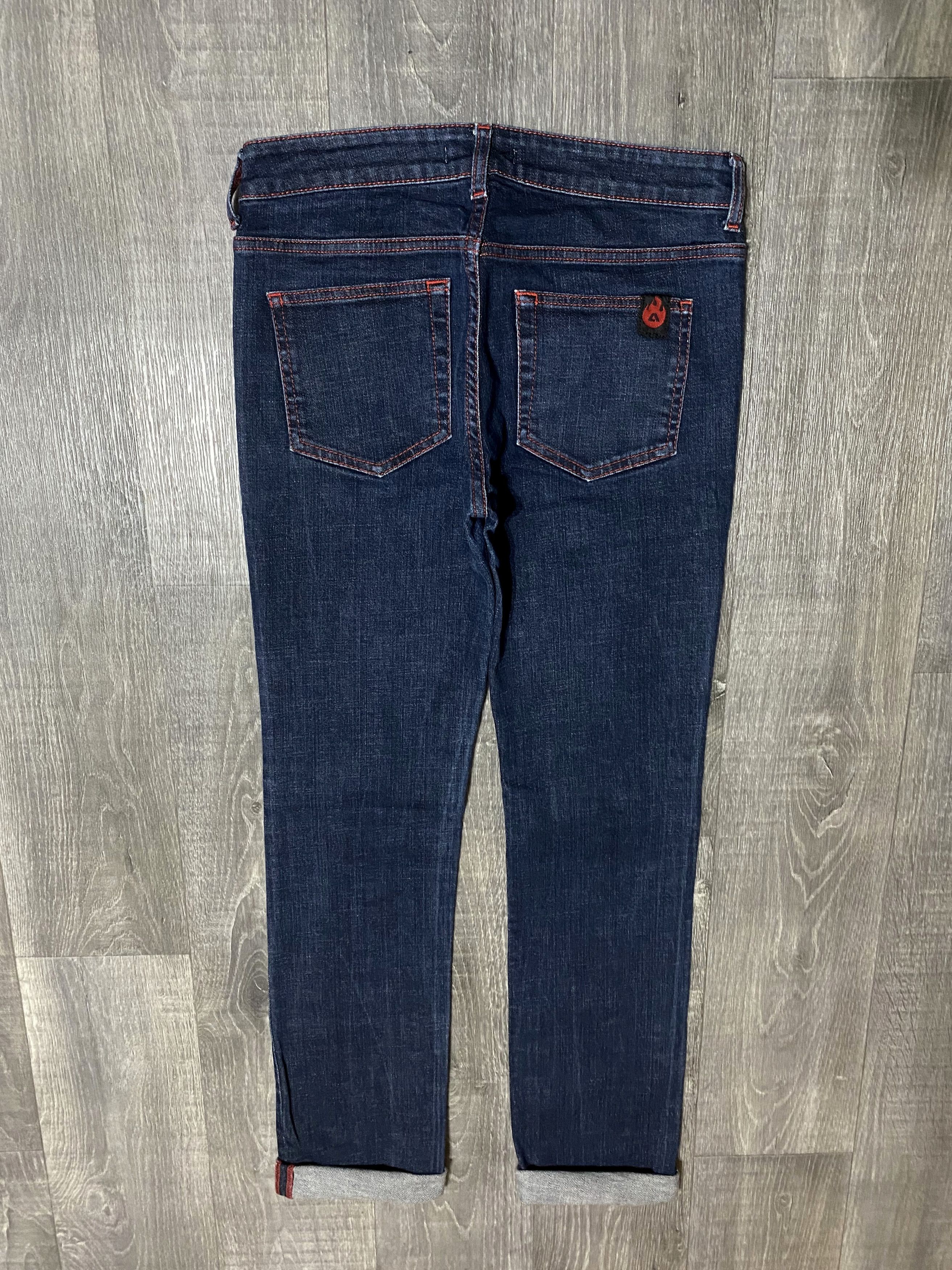 Acne Studios Rare Vintage Acne Studios Vintage Hex Red Stitch Jeans Denim Size US 31 - 2 Thumbnail