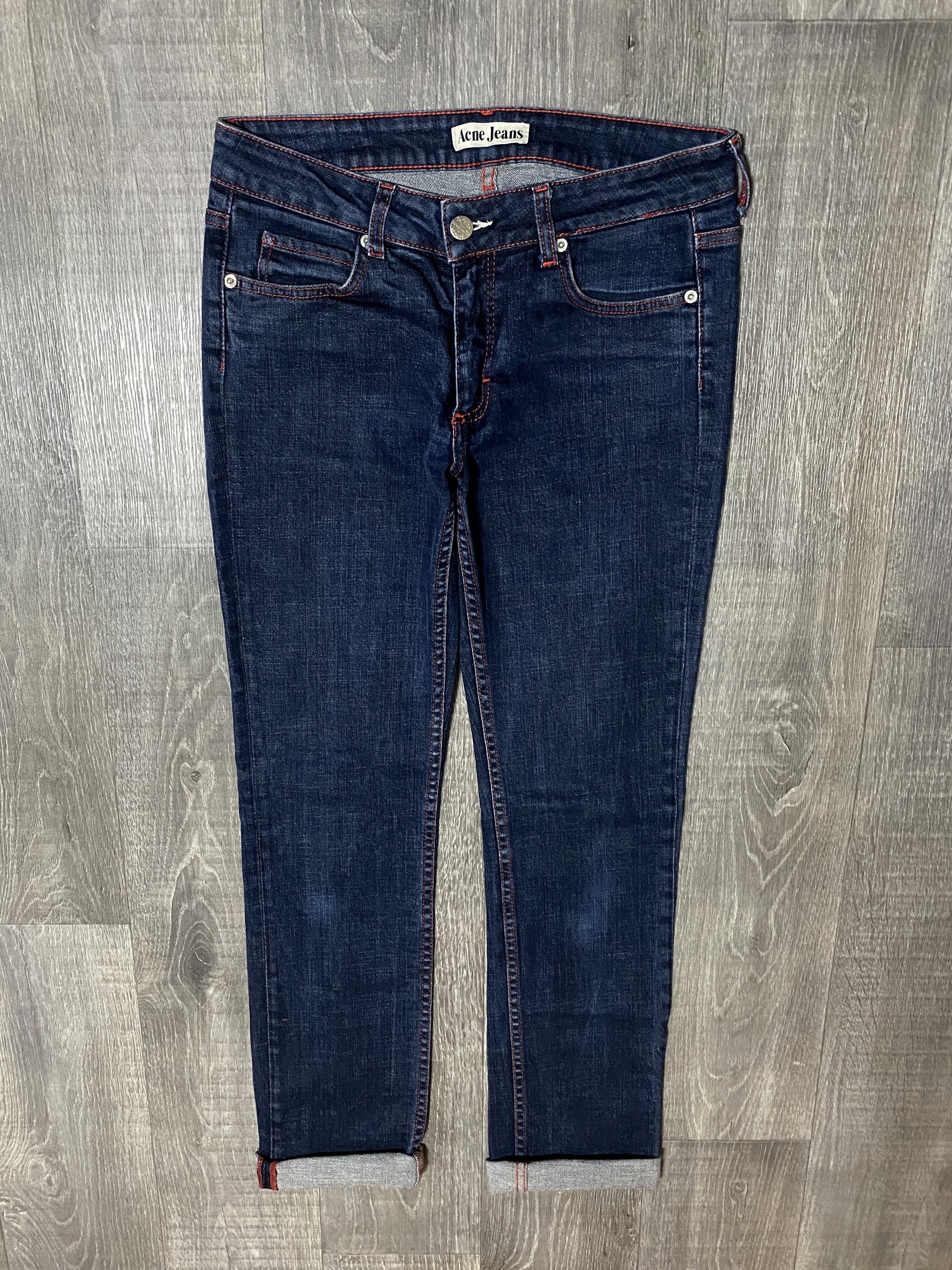 Acne Studios Rare Vintage Acne Studios Vintage Hex Red Stitch Jeans Denim Size US 31 - 3 Thumbnail